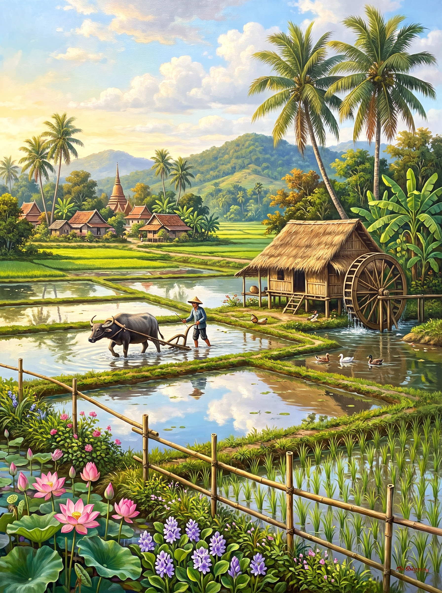 Rice Paddies Buffalo