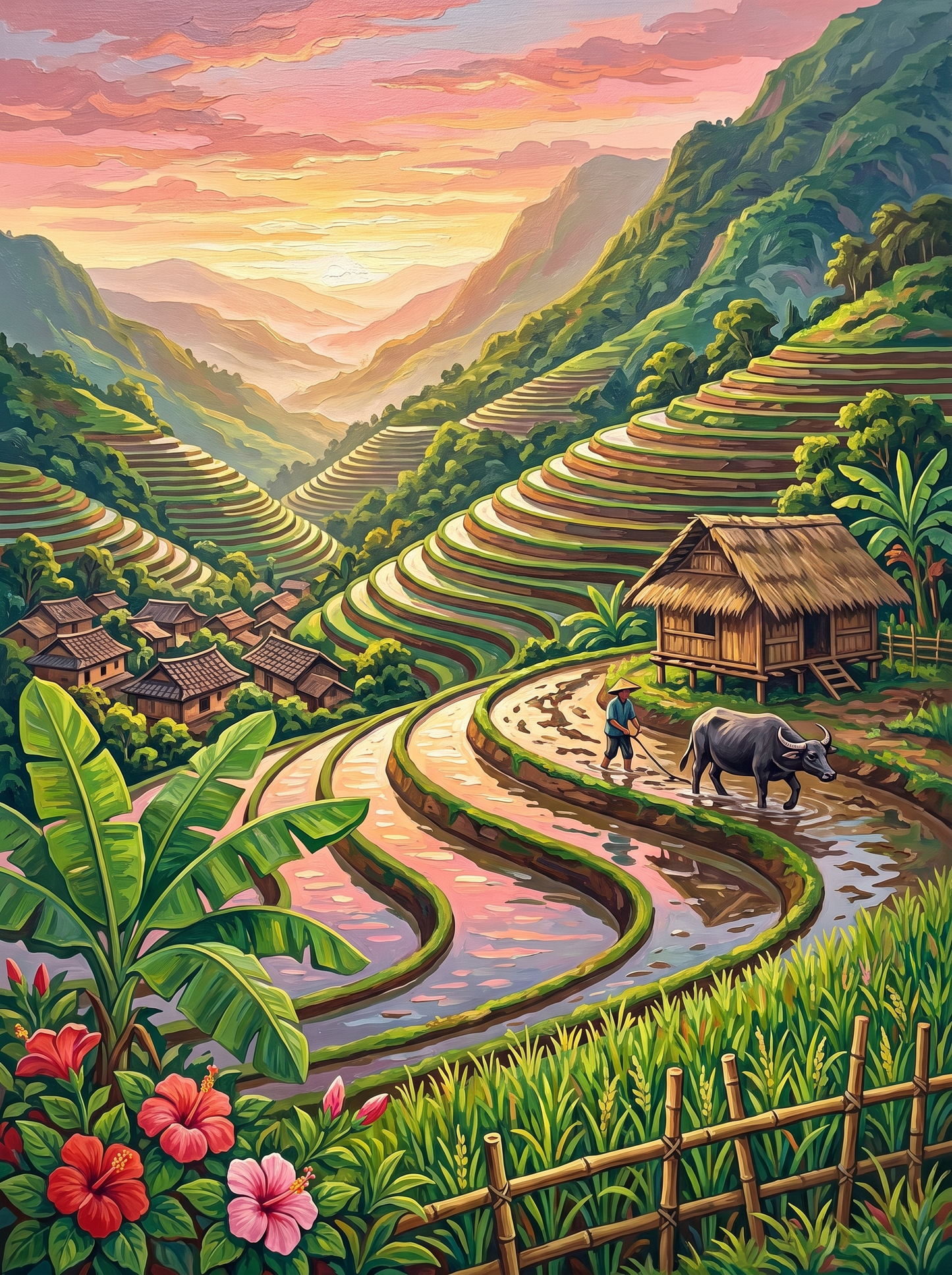 Rice Terraces Dawn