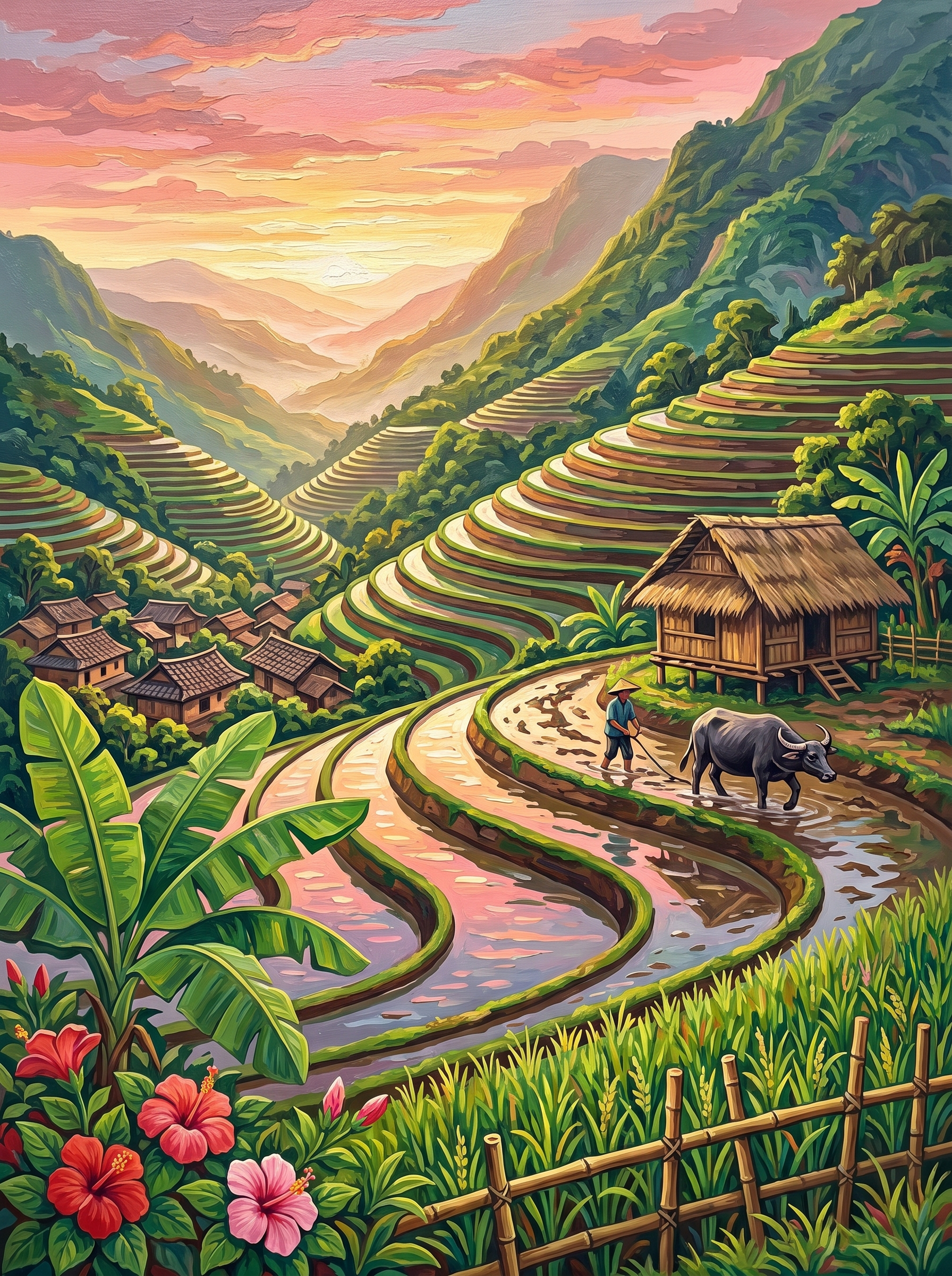 Rice Terraces Dawn