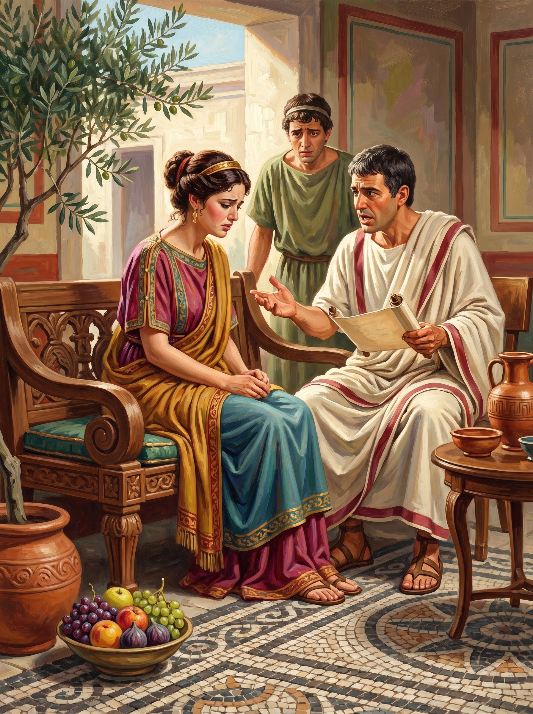 Roman Courtship Debate (150 Color Diamond Painting)