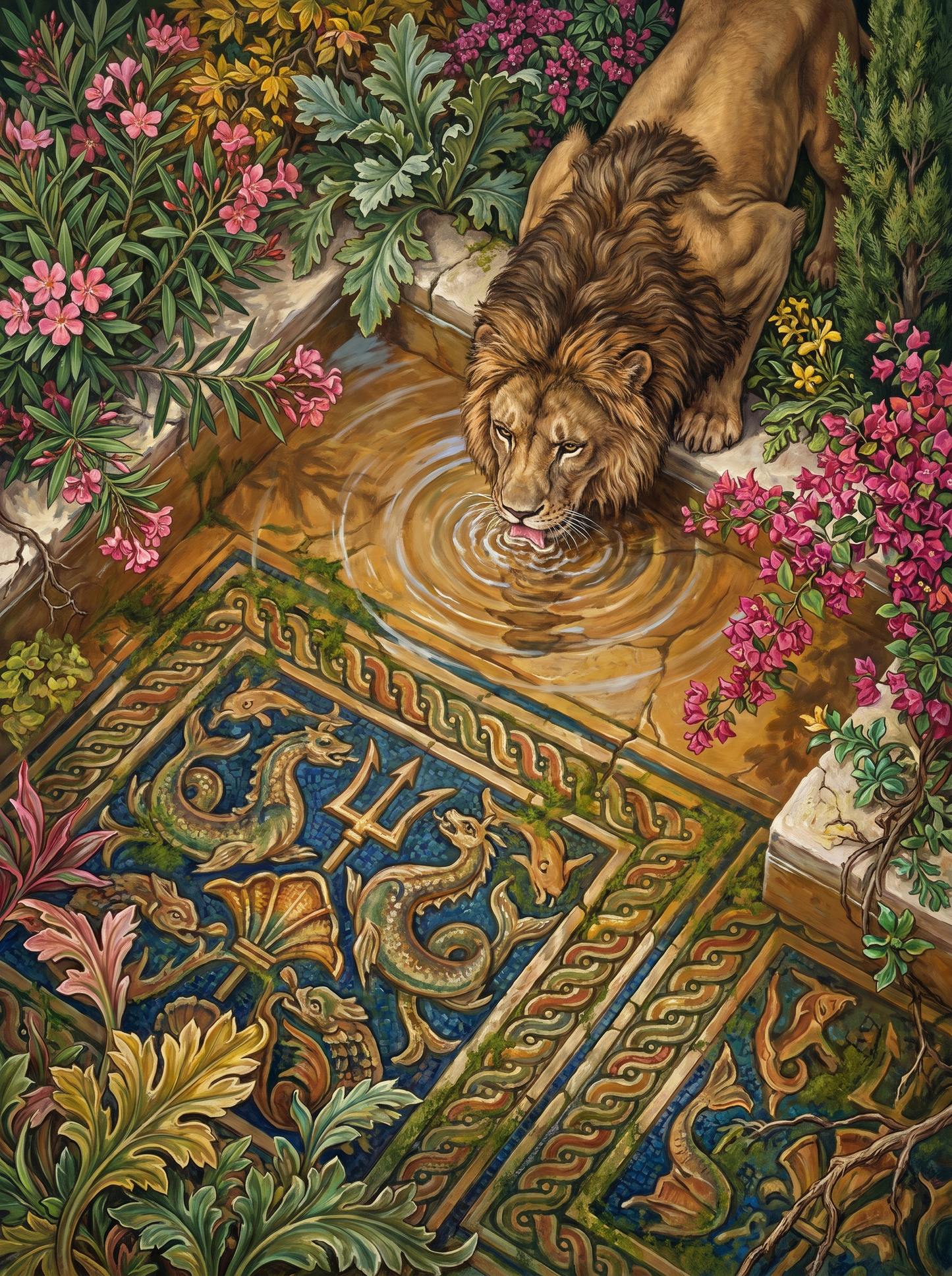 Roman Villa Lion