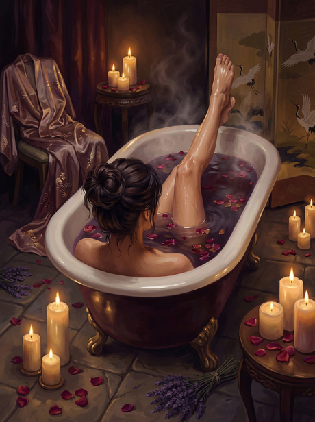 Rose Bath Serenity (Diamond Painting) Diamond Painting kit