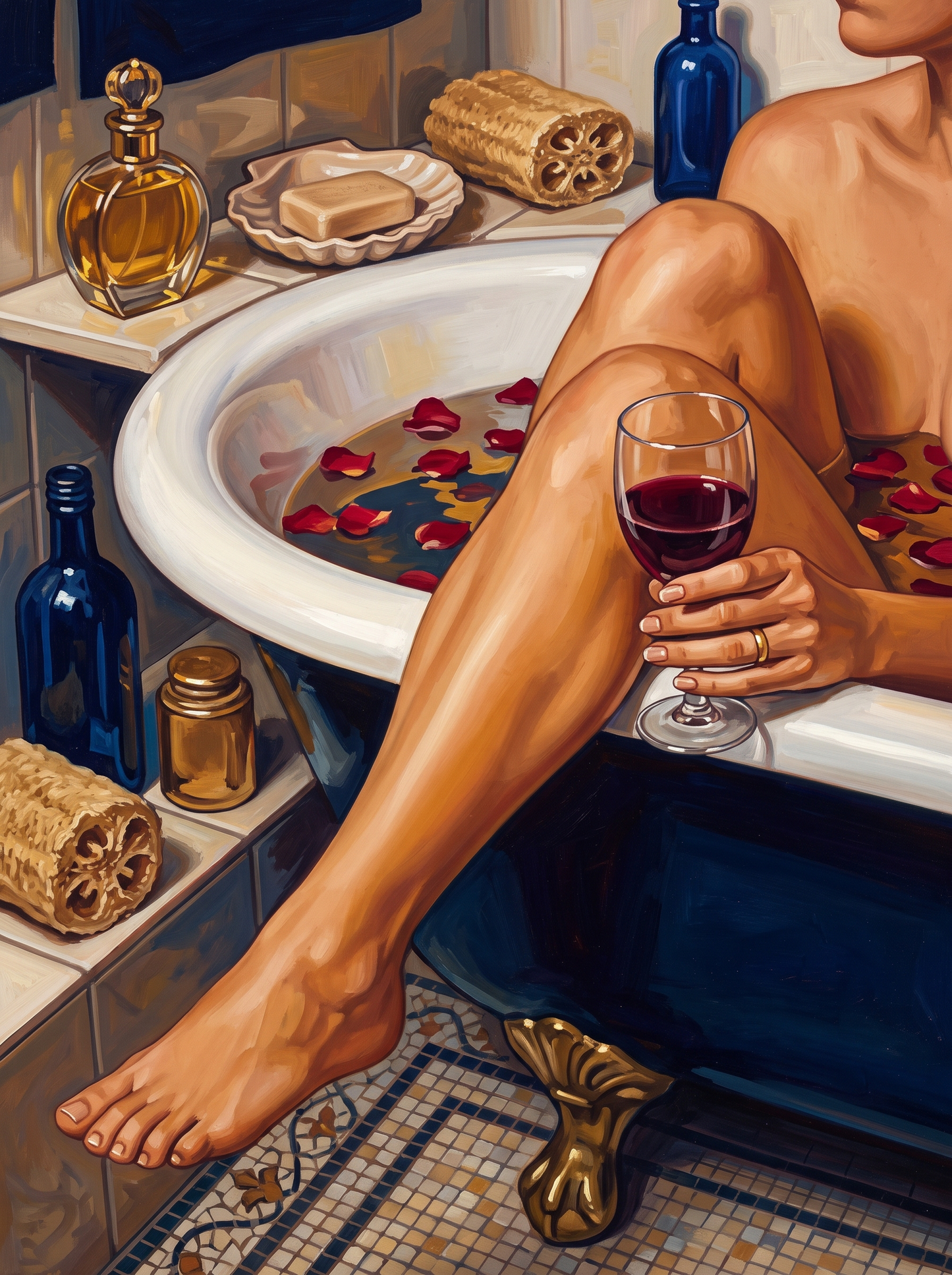 Rose Petal Bath