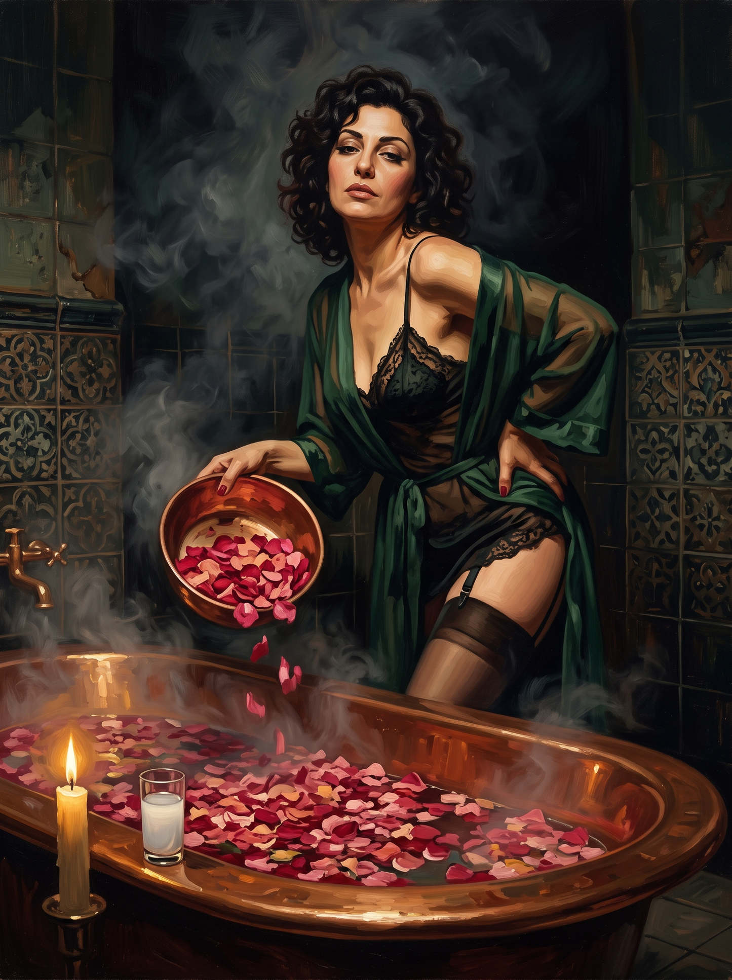 Rose Petals In Copper