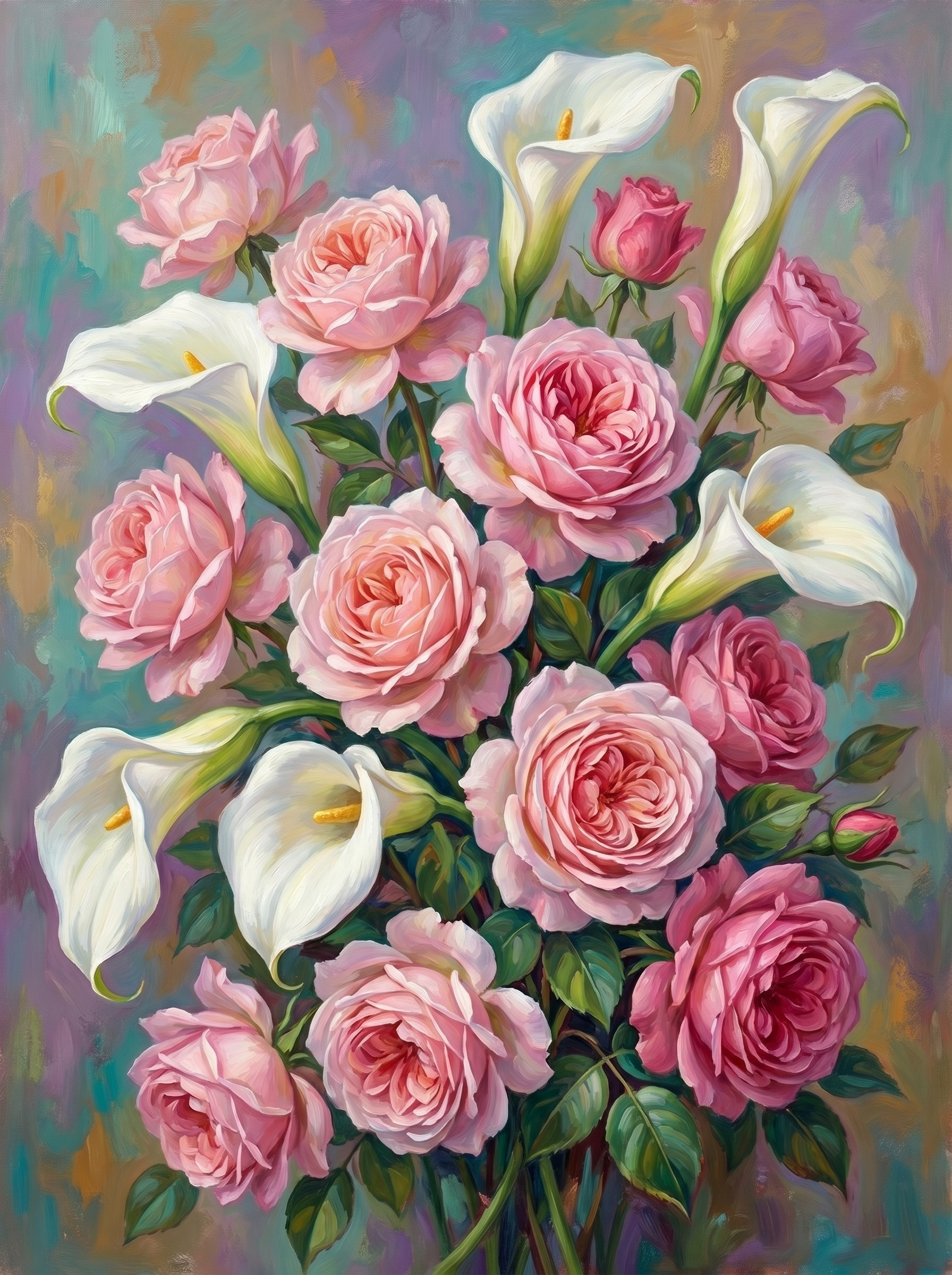 Roses Calla Pairing (Diamond Painting)