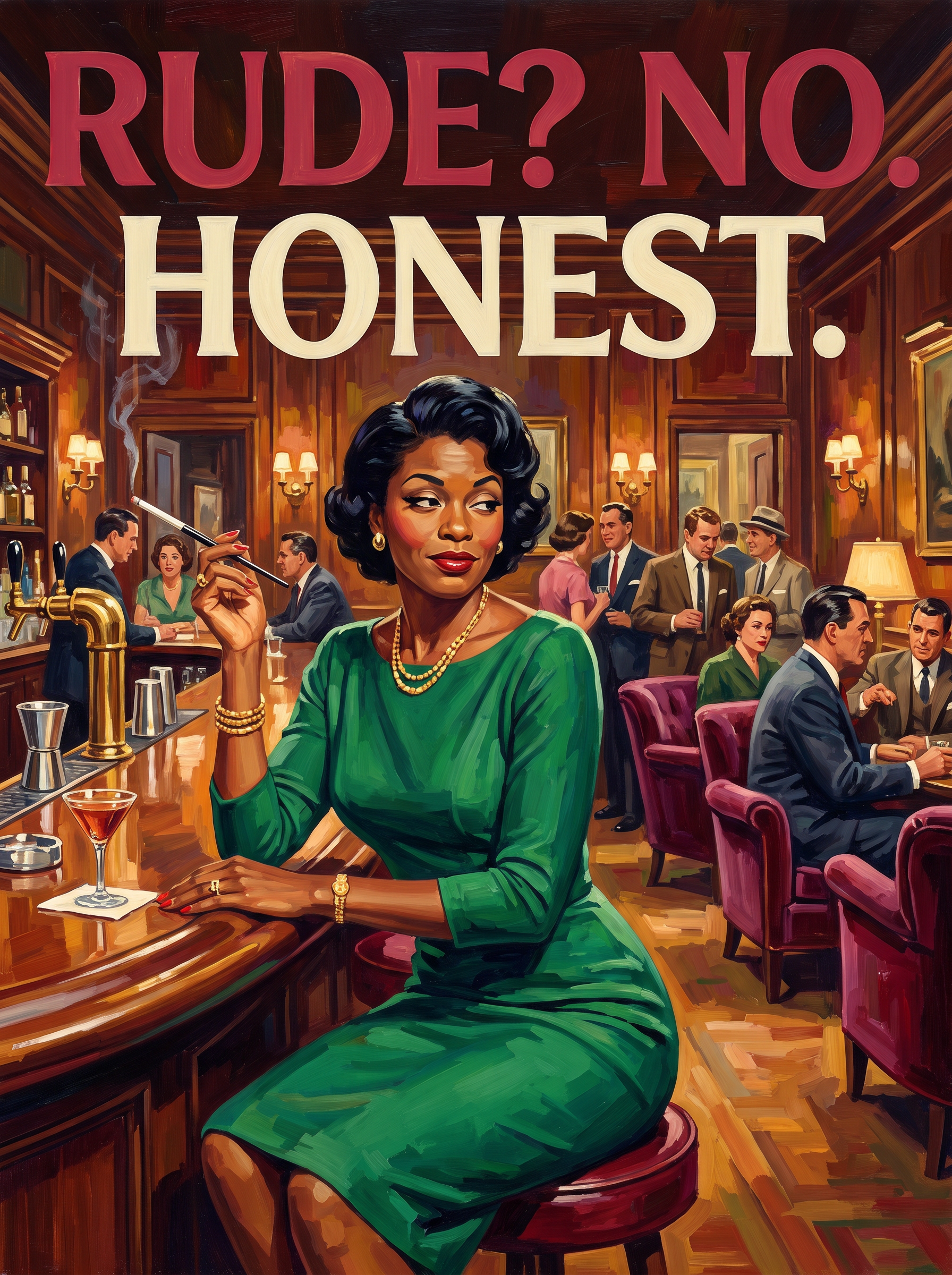 Rude? No. Honest. At The Bar