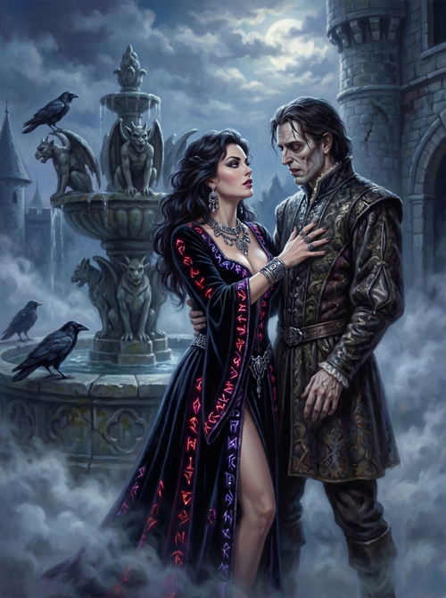 Rune Robe Gothic Couple (80 Colors)