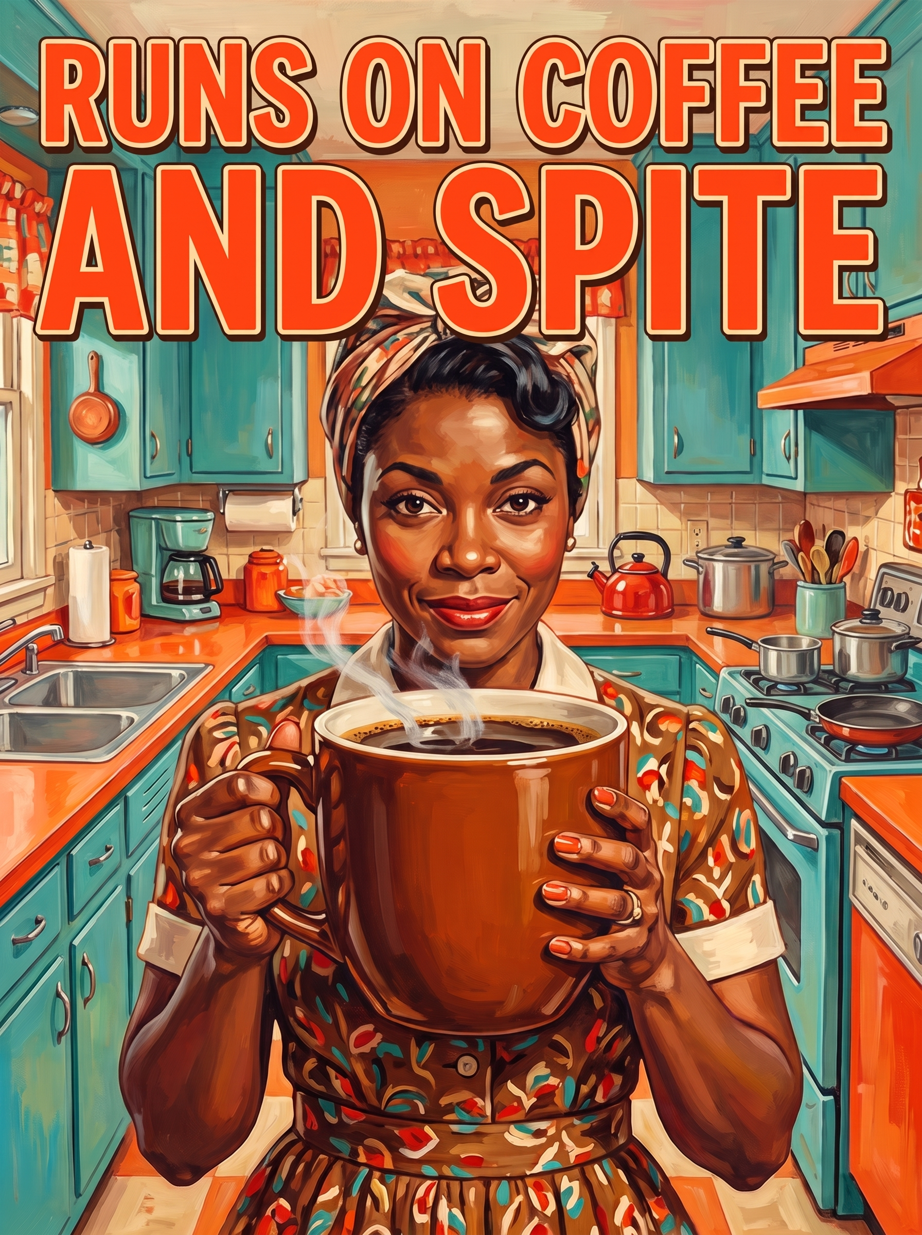 Runs On Coffee And Spite, The Big Mug