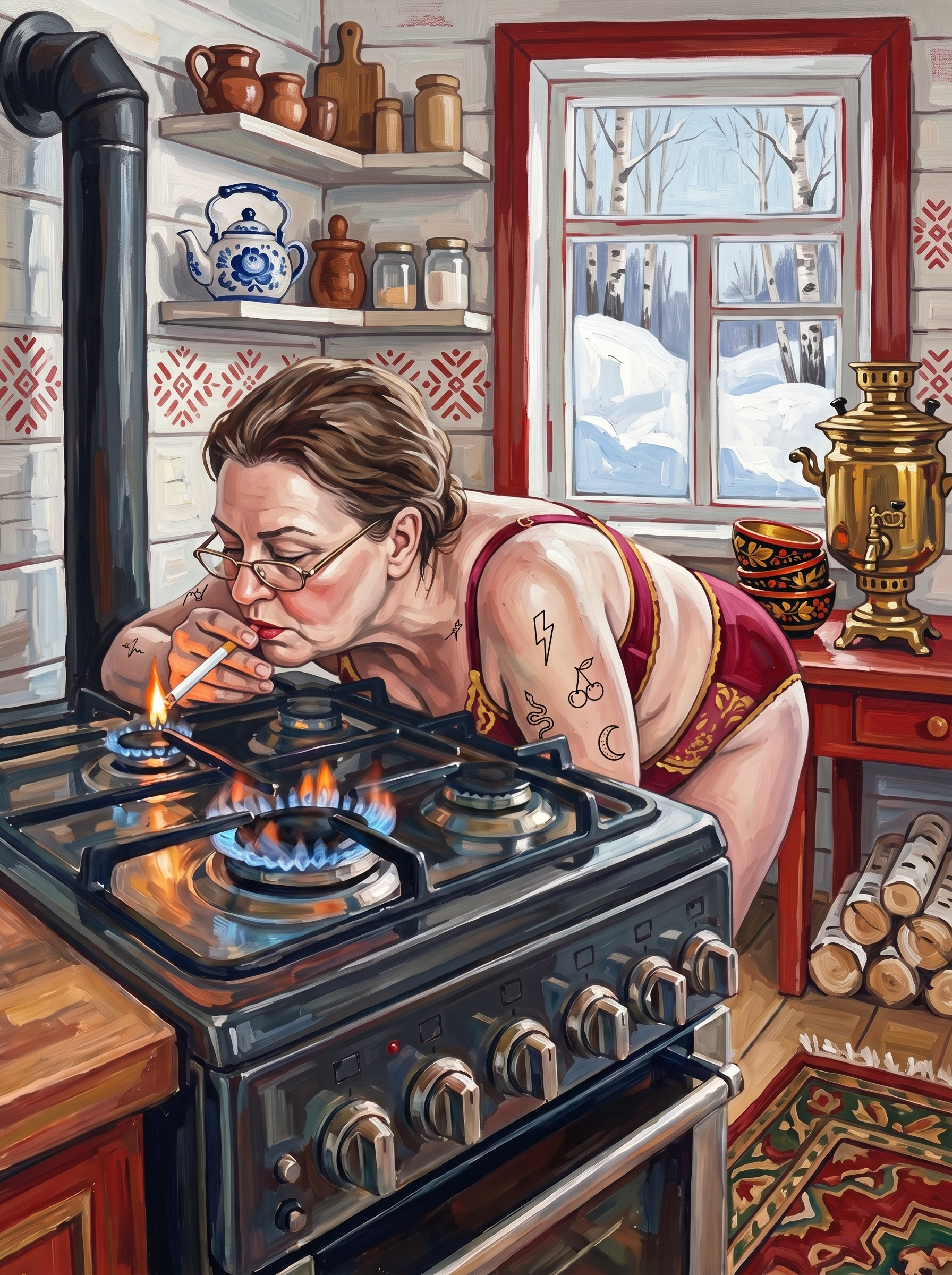 Russian Dacha Stove