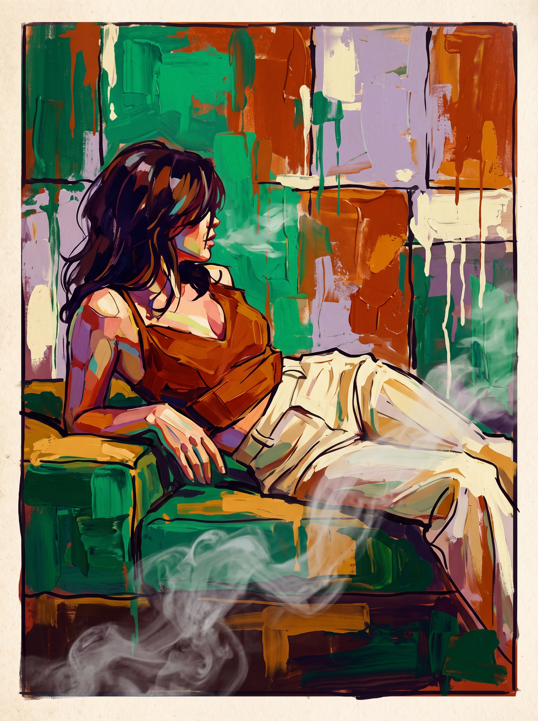 Rust Lilac Study