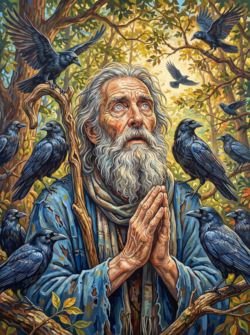 Sage With Raven Army (100 Color Diamond Painting) Diamond Painting kit