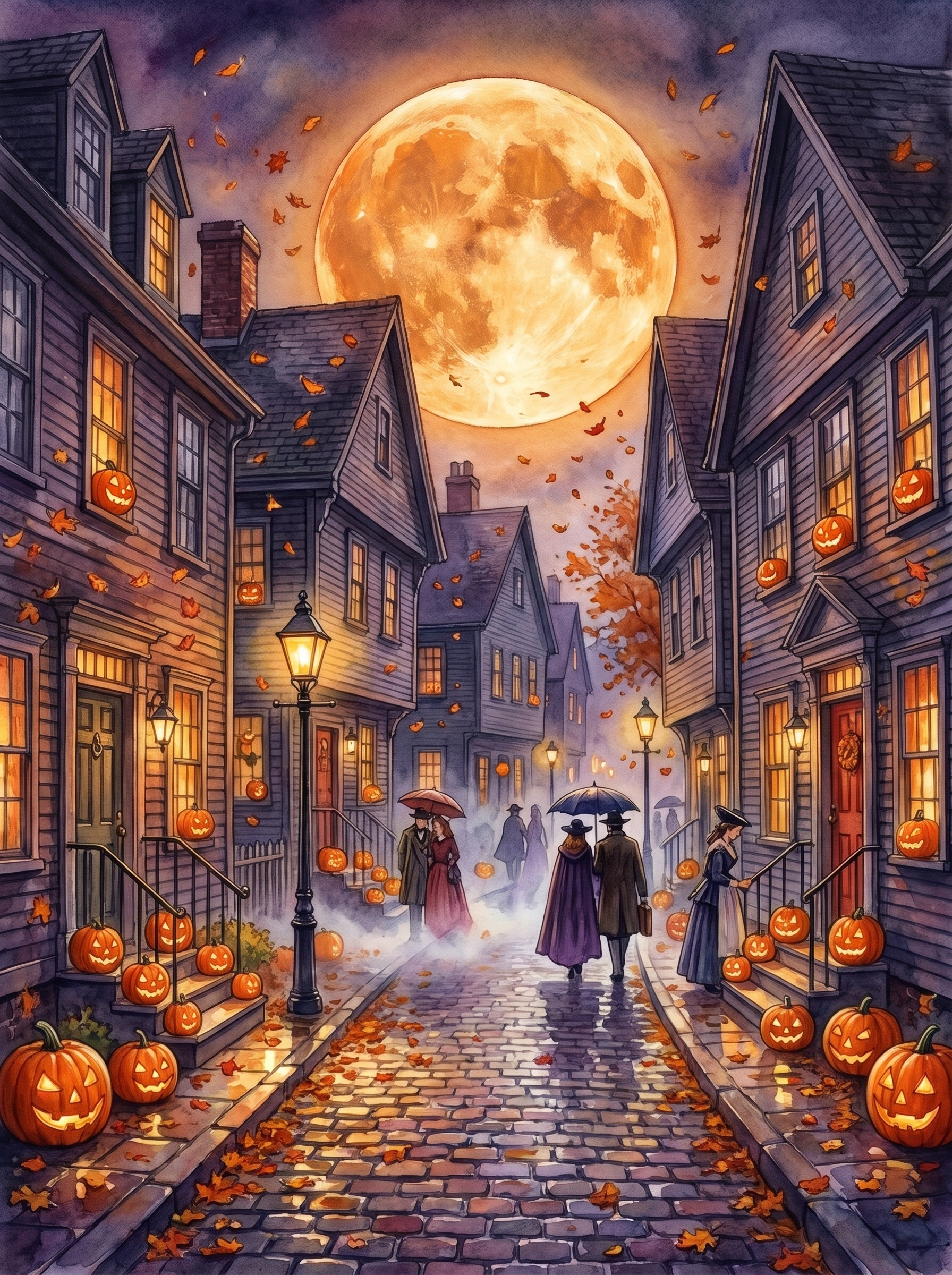 Harvest Moon over Salem