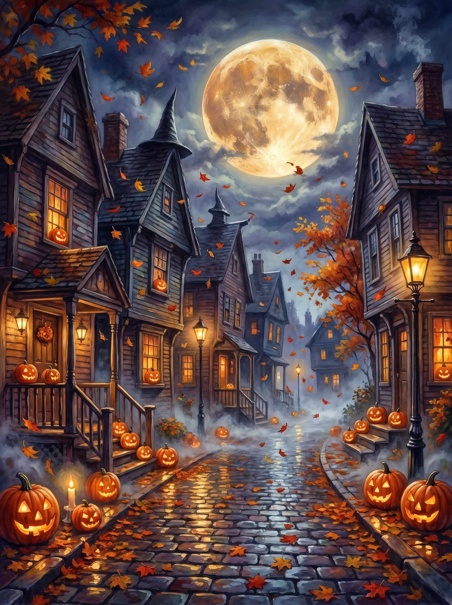 Autumn Night in Salem, Massachusetts