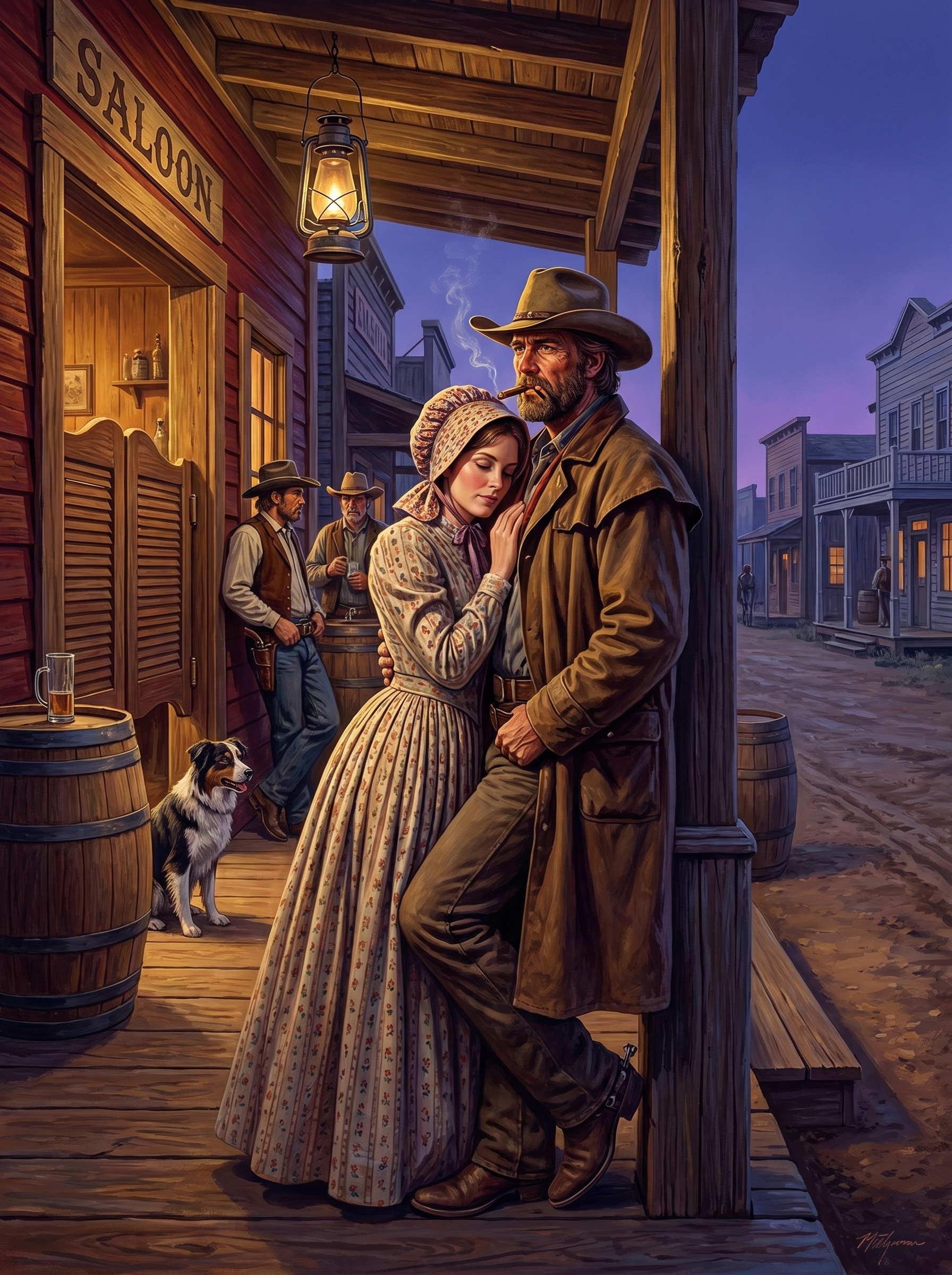 Saloon Street Courtship (150 Color Diamond Painting)