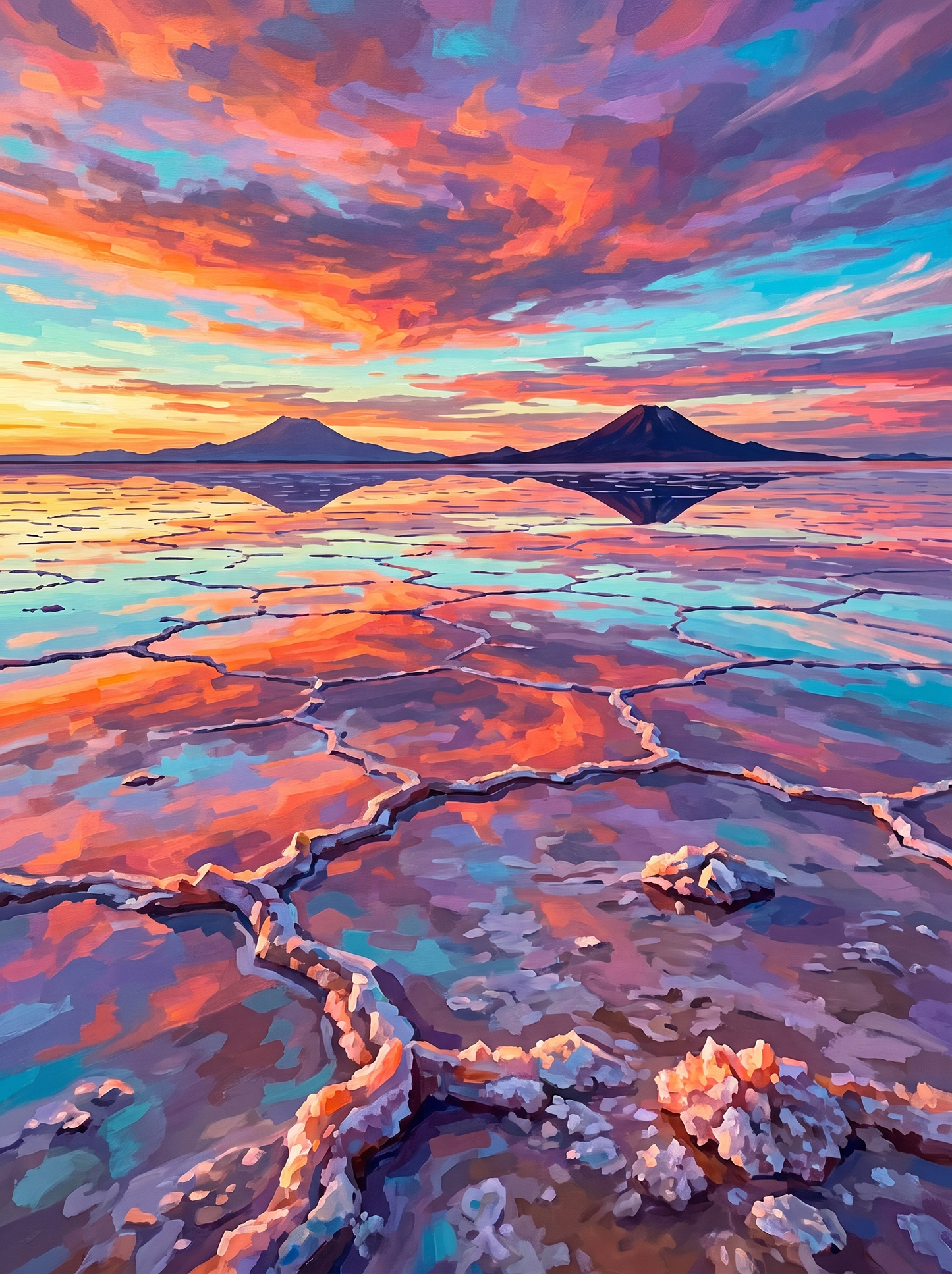 Salt Flat Mirror Sky
