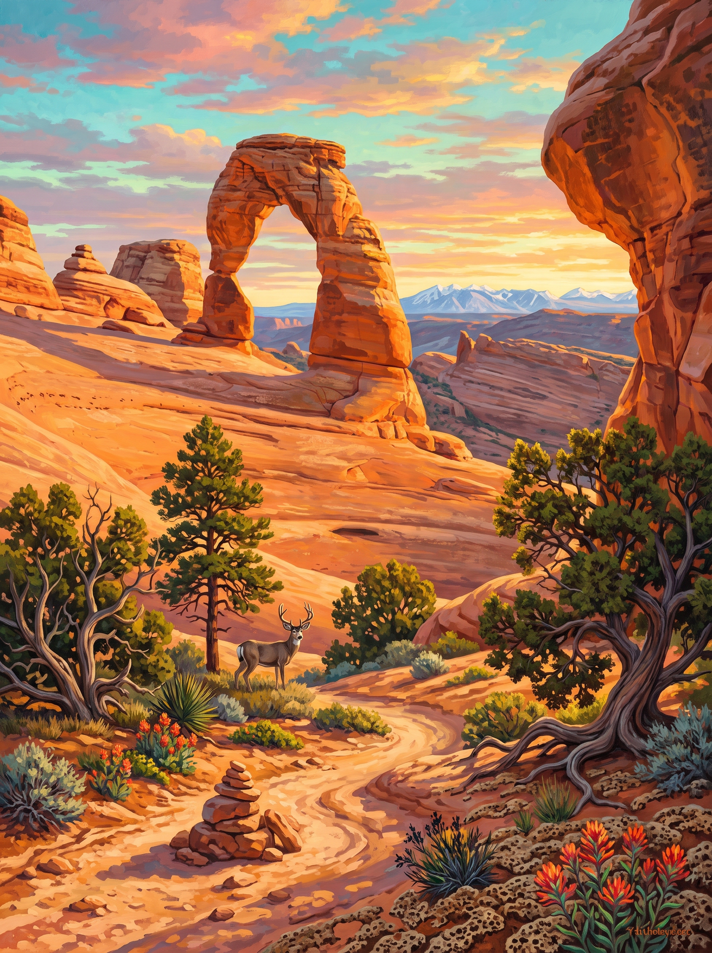 Sandstone Arch Sunrise