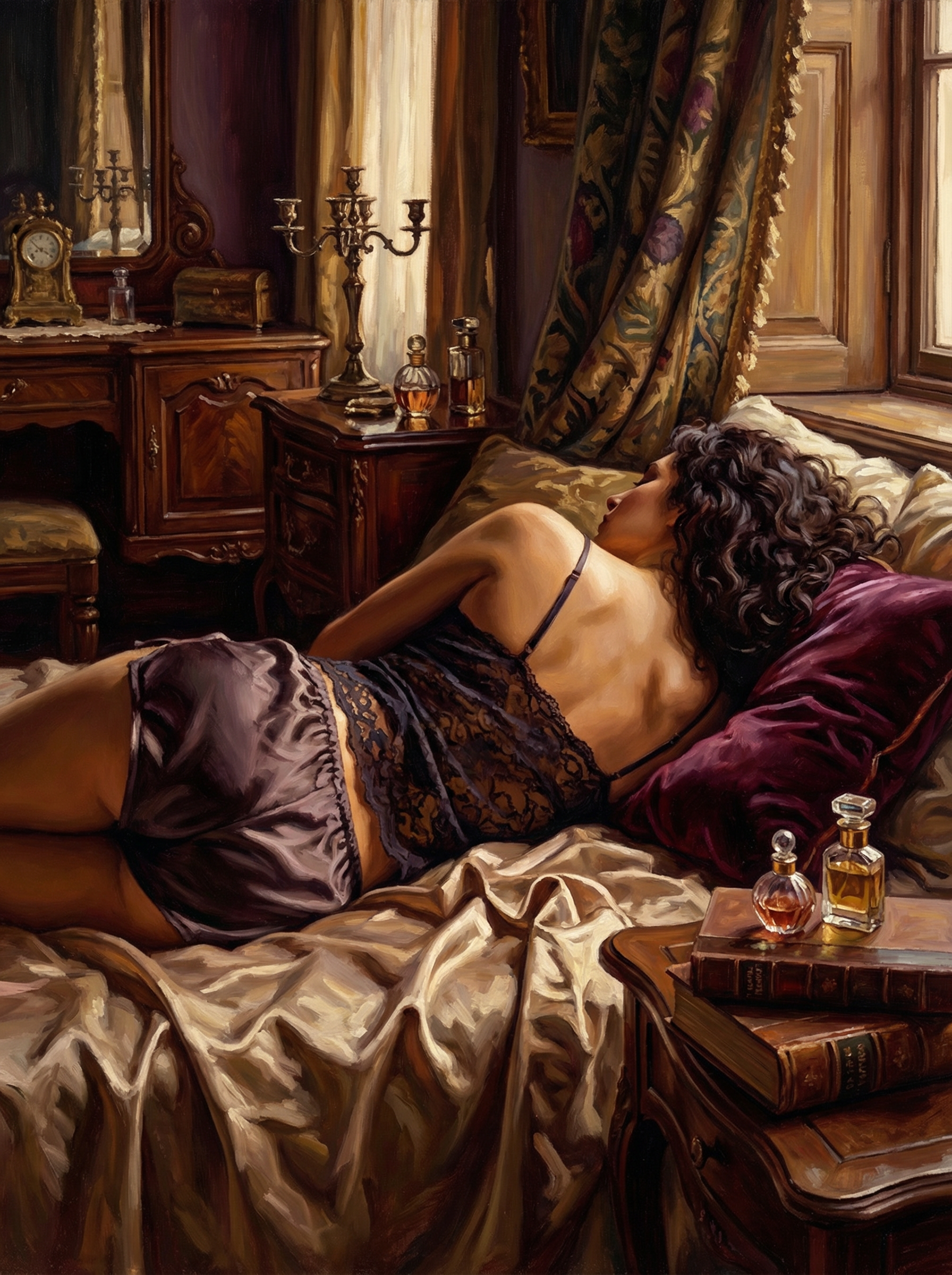 Satin Dreams at Dusk (Diamond Painting)