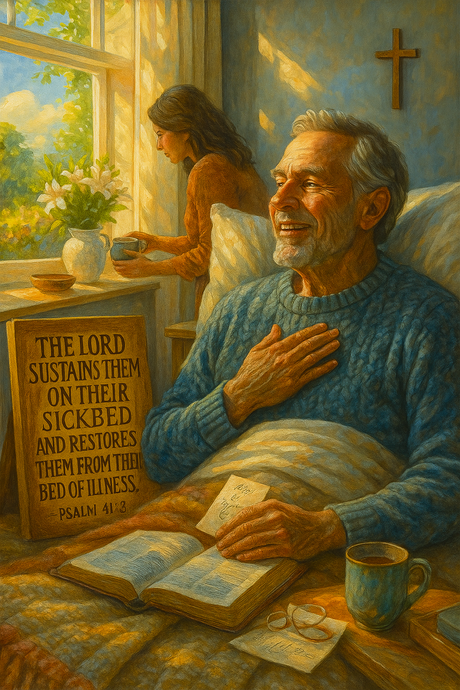 Psalm 41:3 Halloween Paint by Numbers kit