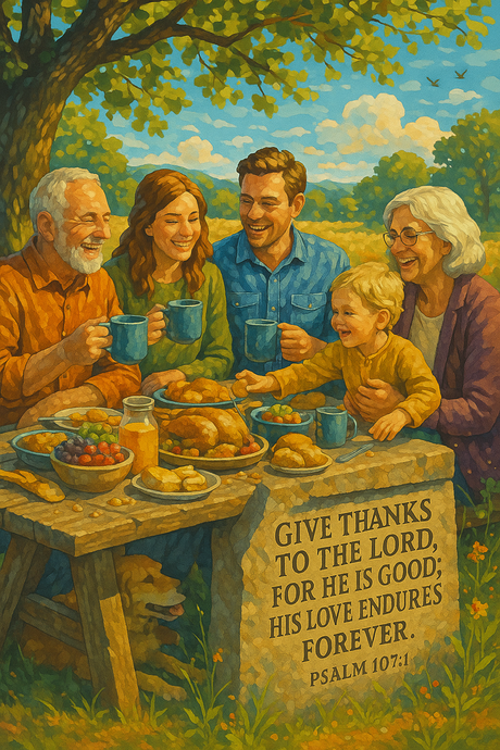 Psalm 107:1 (Diamond Painting) Diamond Painting kit