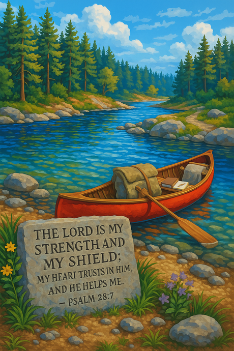 Psalm 28:7 (Diamond Painting) Diamond Painting kit