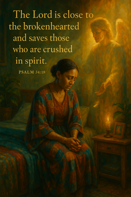 Psalm 34:18 Halloween Paint by Numbers kit