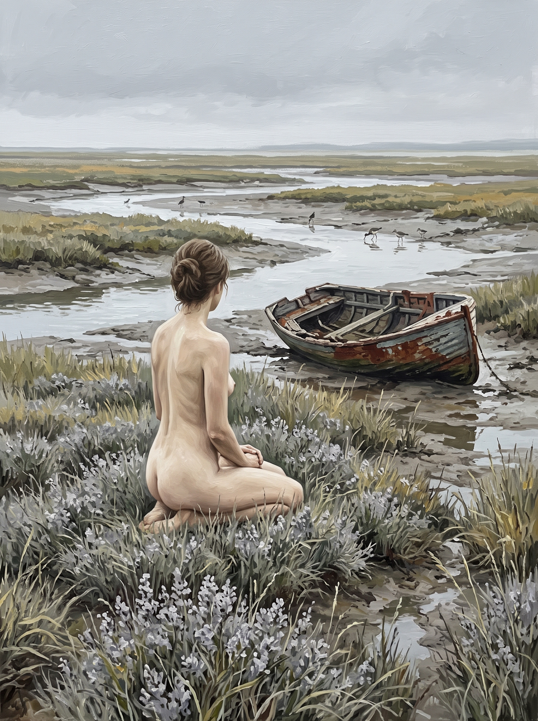 Sea Lavender at Low Tide