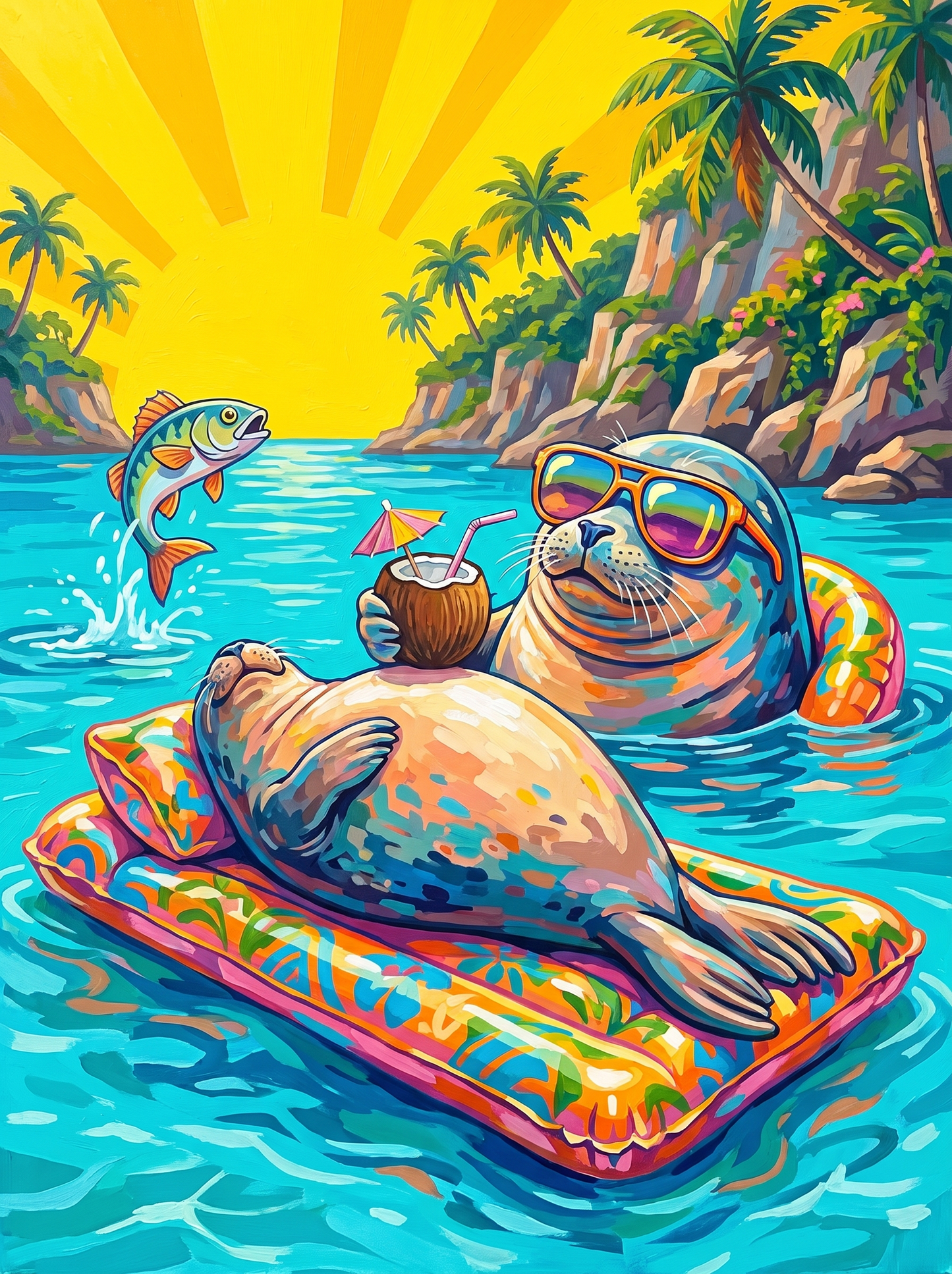 Seal on a Lilo