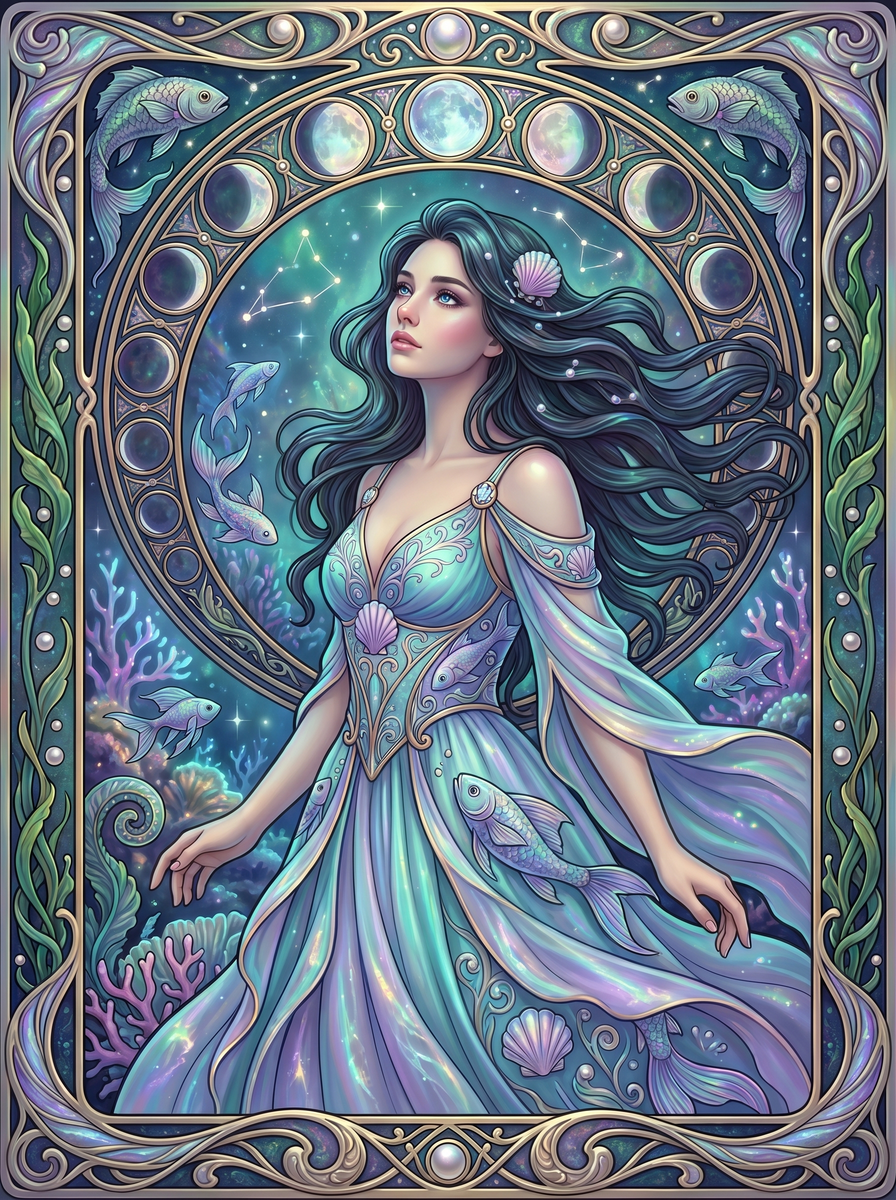Seashell Ocean Mermaid (80 Colors)