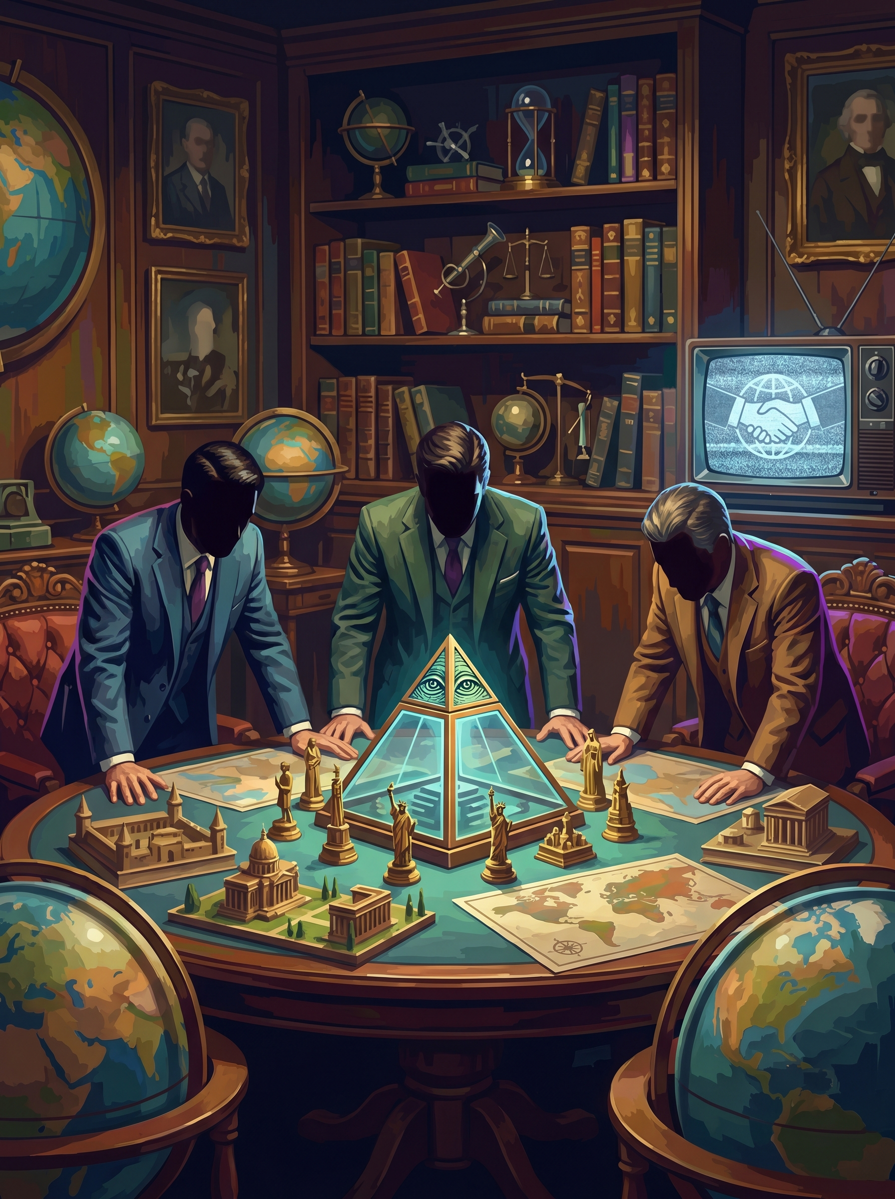 Secret Cabal Globes (150 Color Diamond Painting)