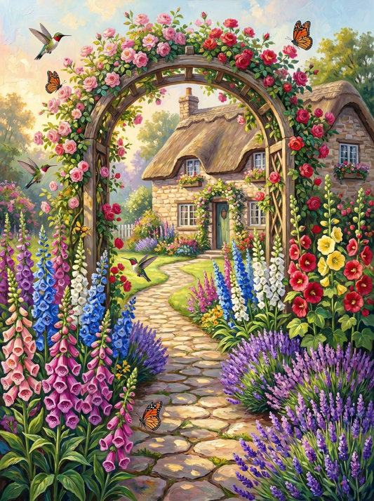 Secret Garden Archway (Diamond Painting)