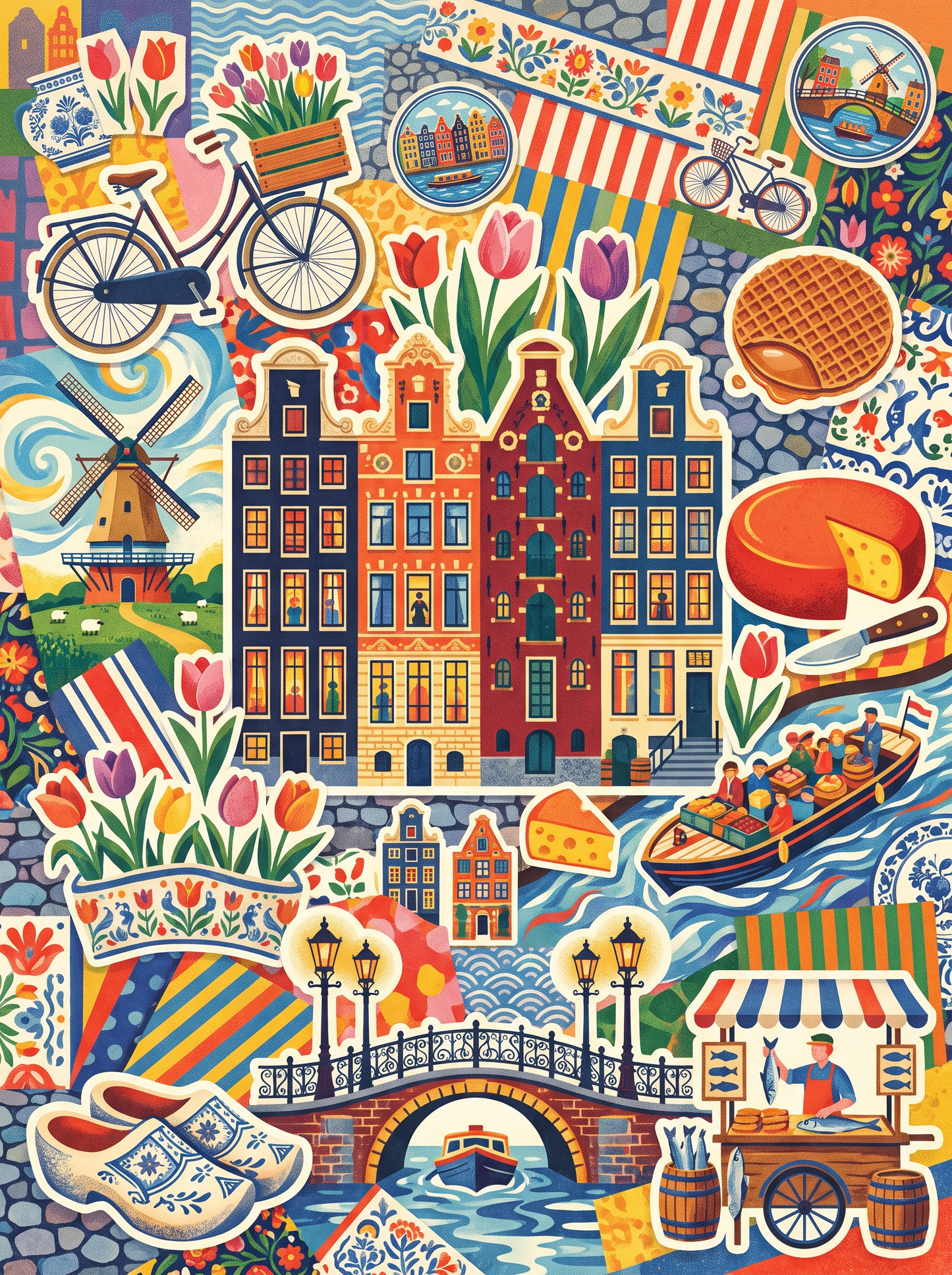 Amsterdam Canal House Scatter