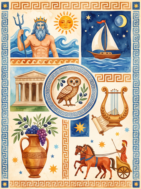 Ancient Greek Myth Panels