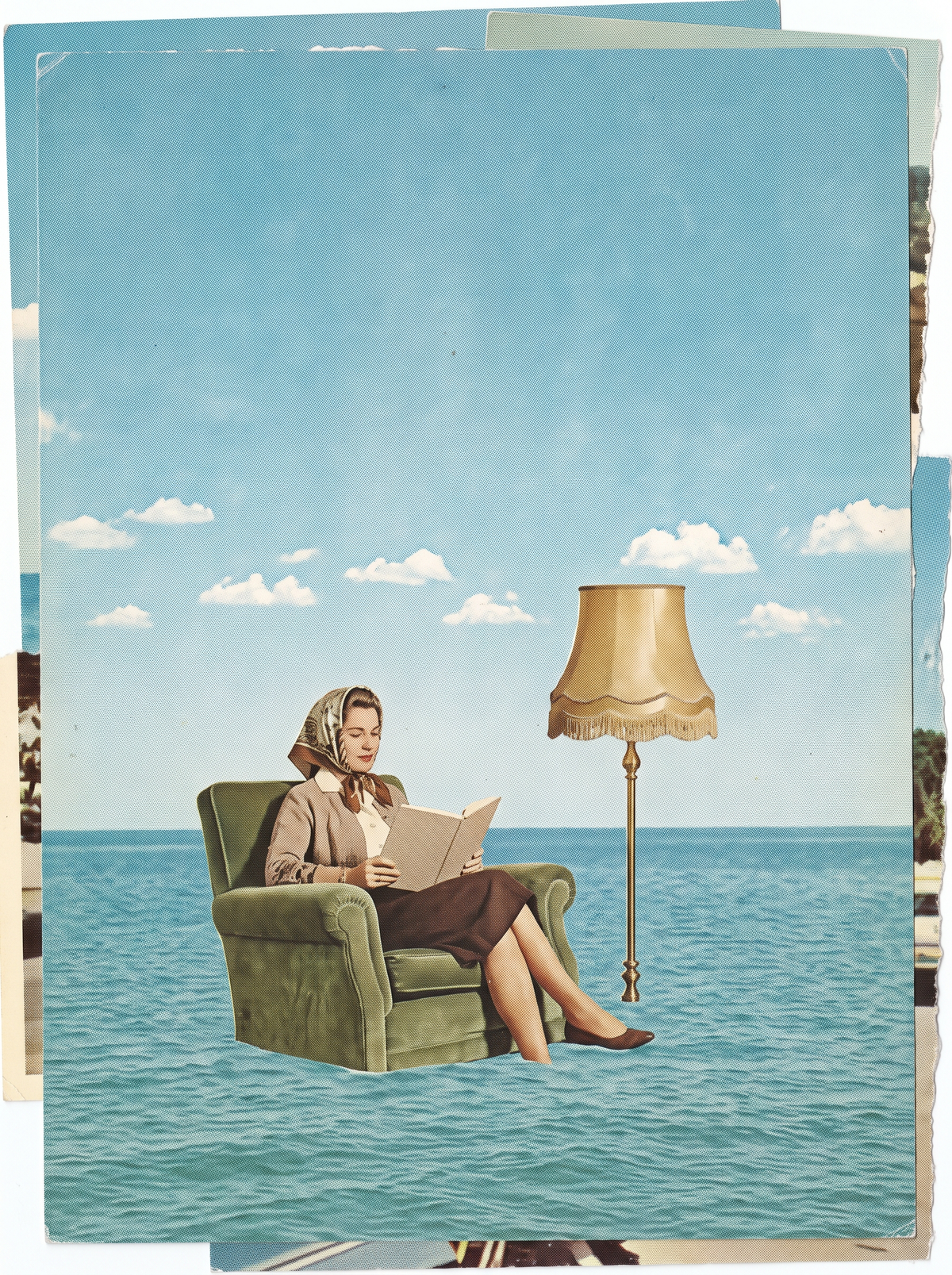 Armchair Reader At Sea
