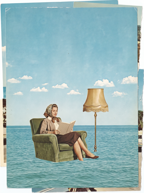Armchair Reader At Sea