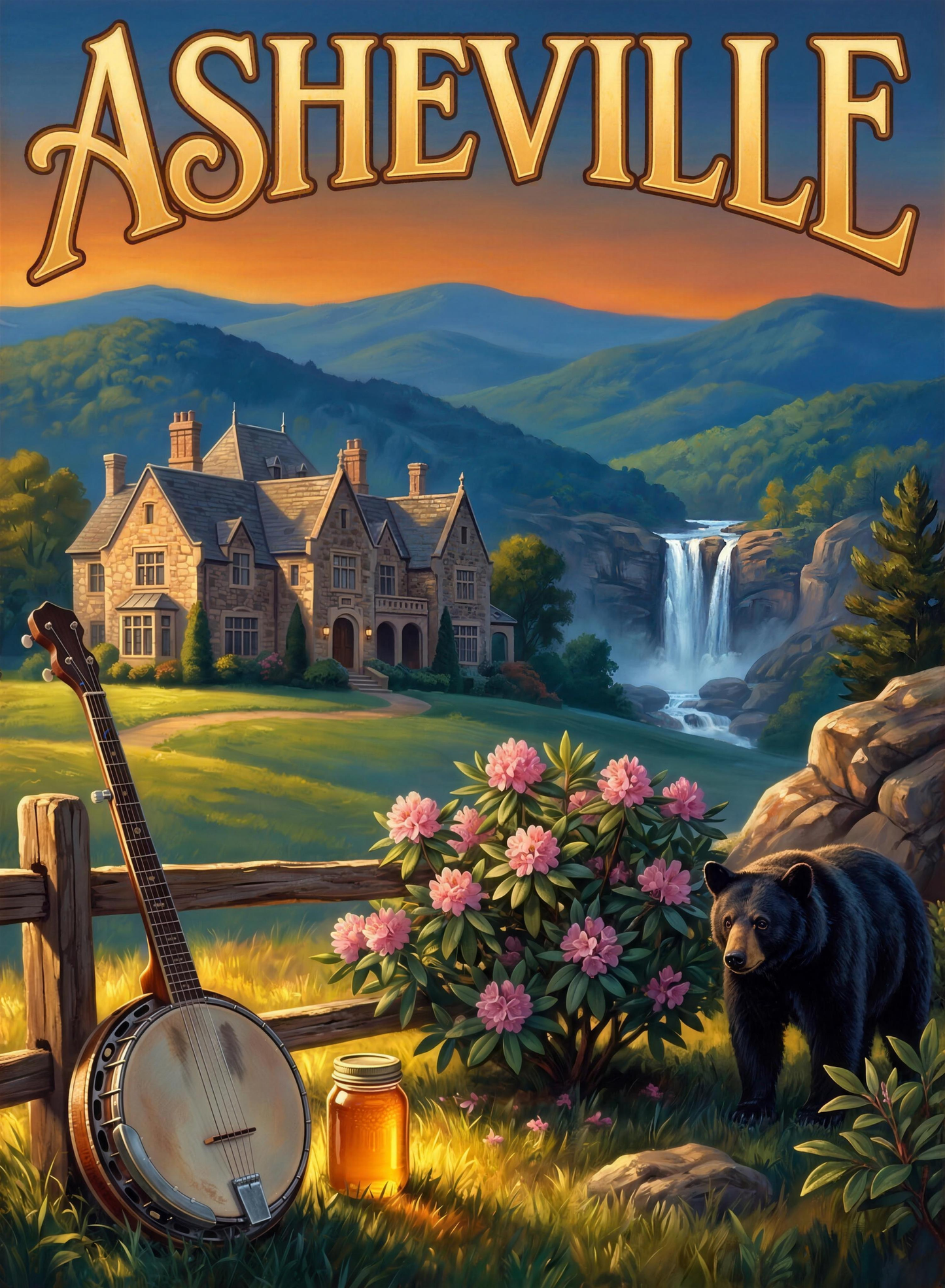 Asheville Mountain Estate Banjo