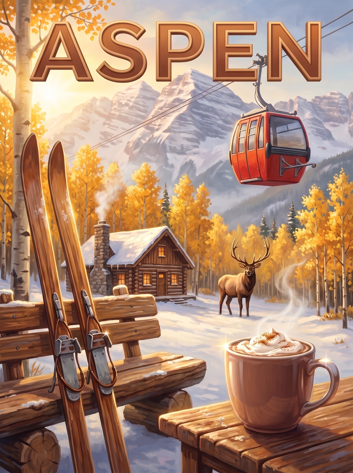 Aspen Gondola And Elk