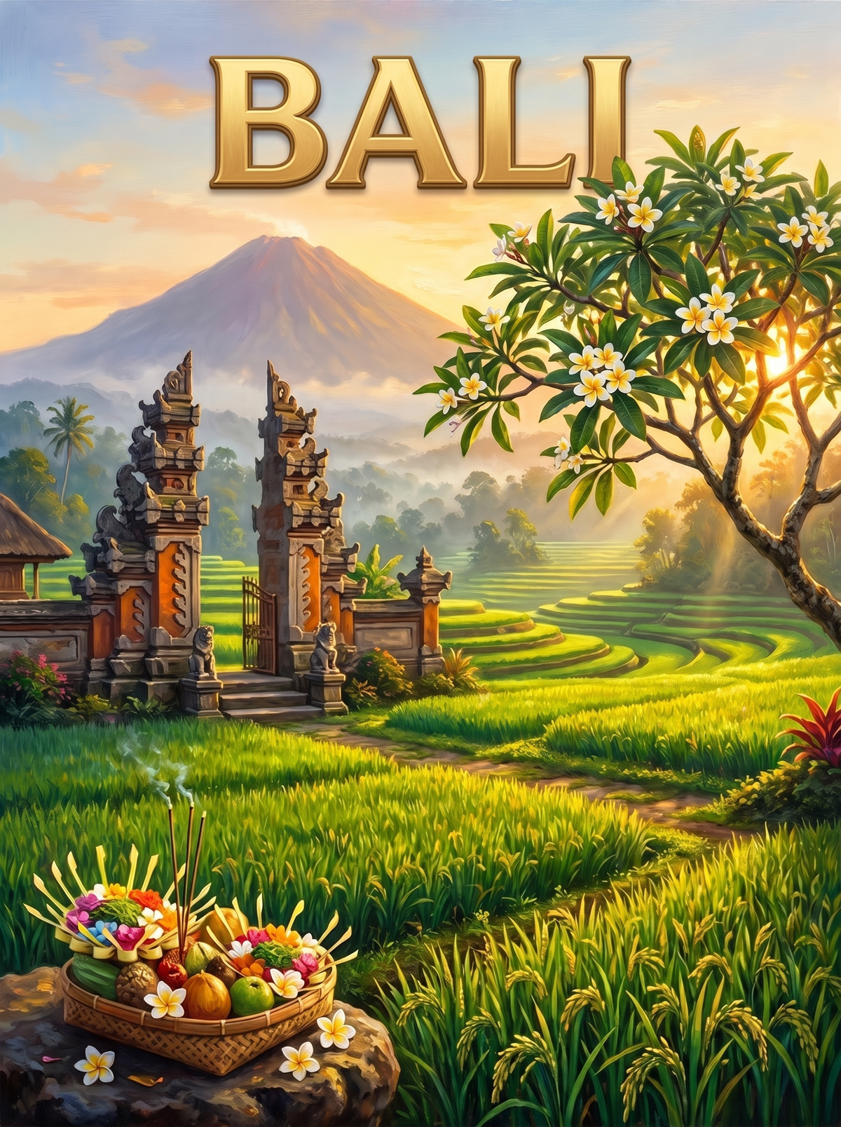Bali Rice Terrace Gate
