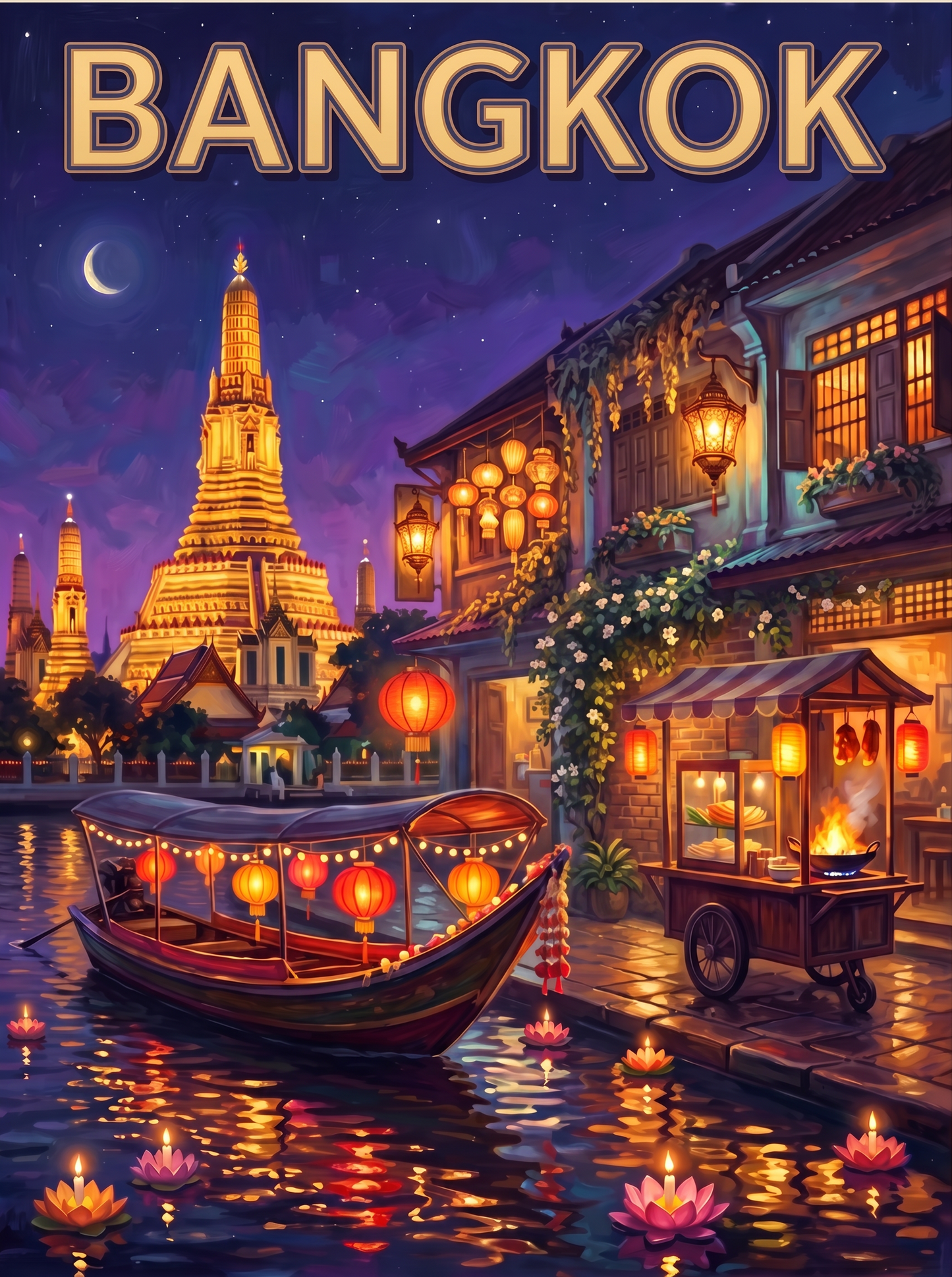 Bangkok Wat Arun Night