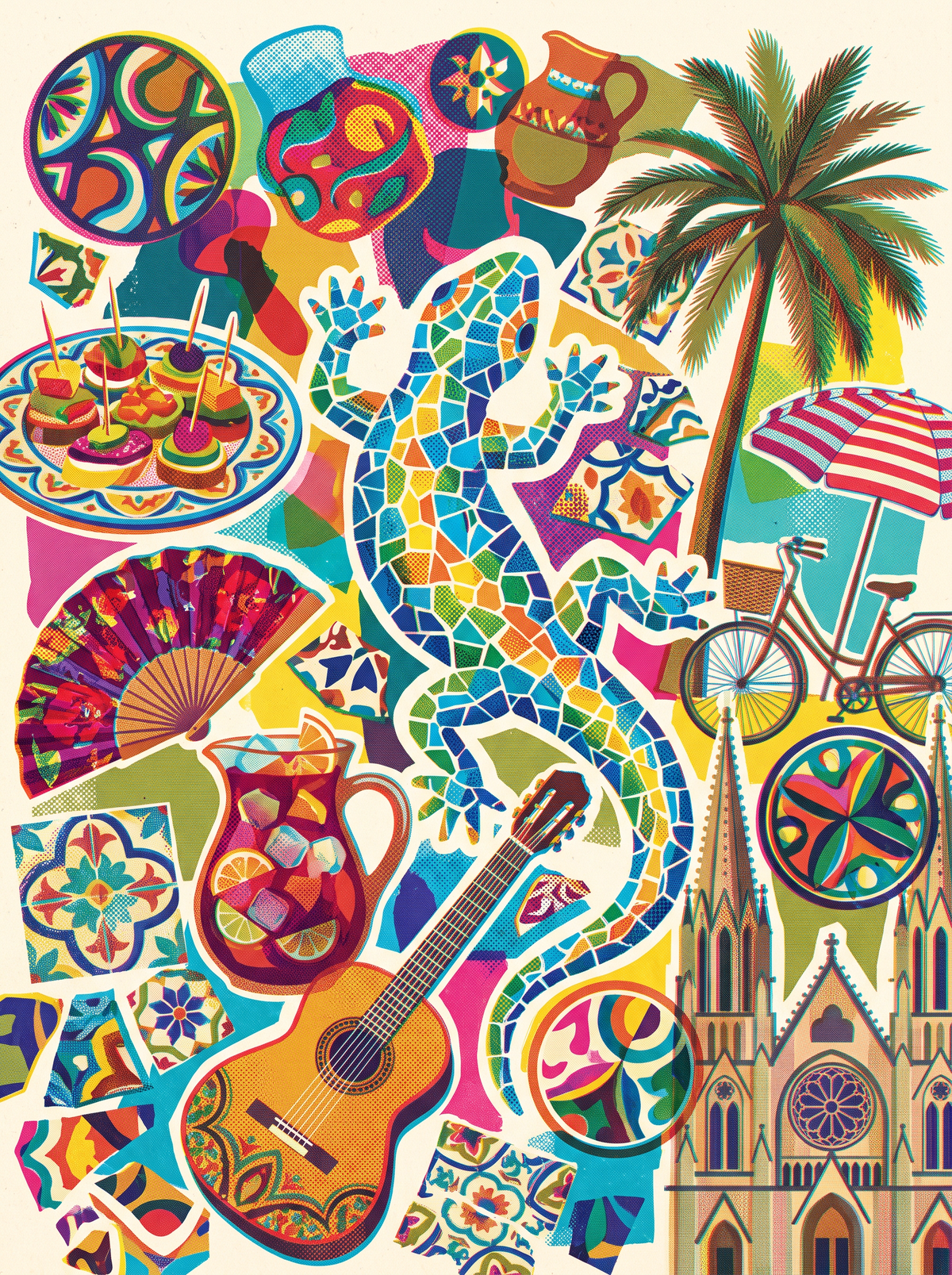 Barcelona Park Guell Gecko