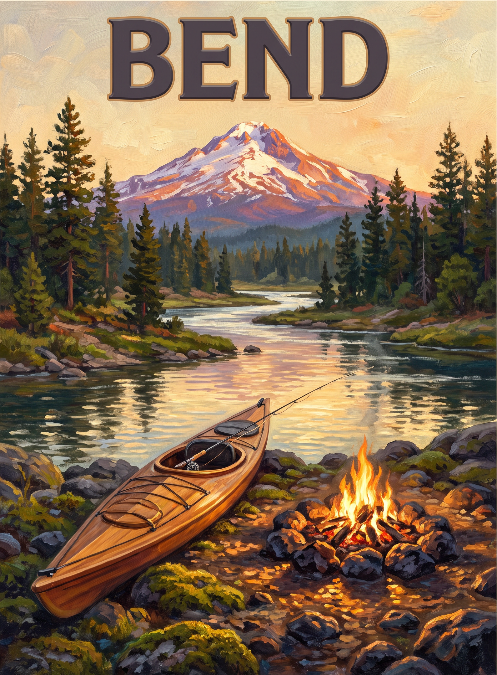Bend Riverside Campfire