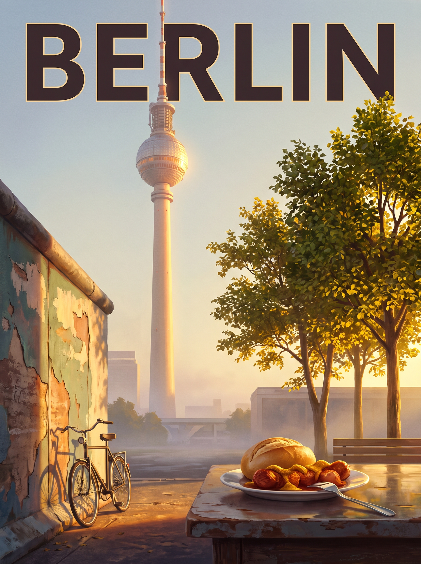 Berlin Wall And Tower