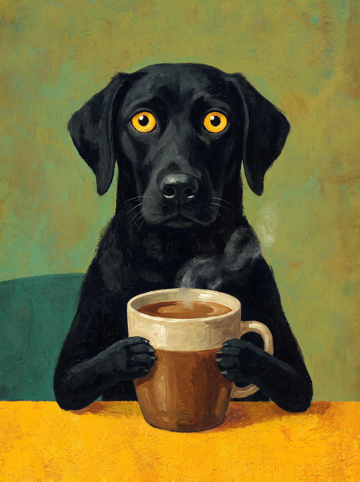 Black Labrador Big Mug