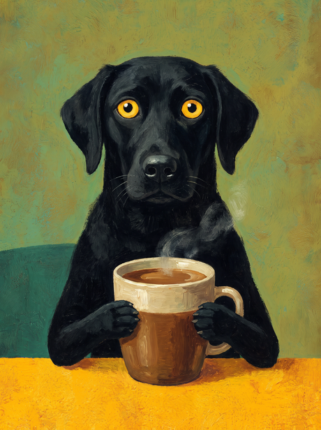 Black Labrador Big Mug