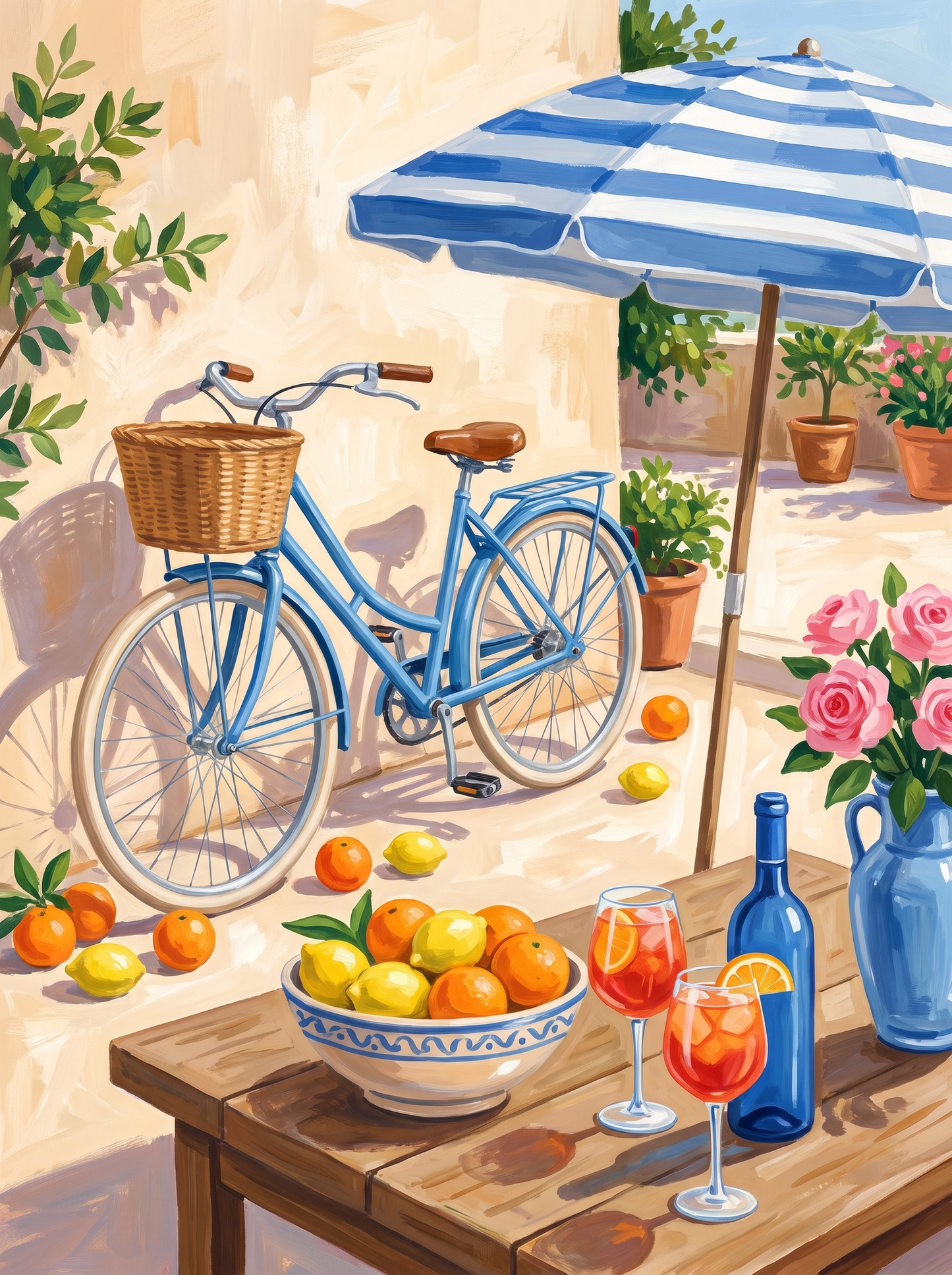 Blue Bicycle And Spritz