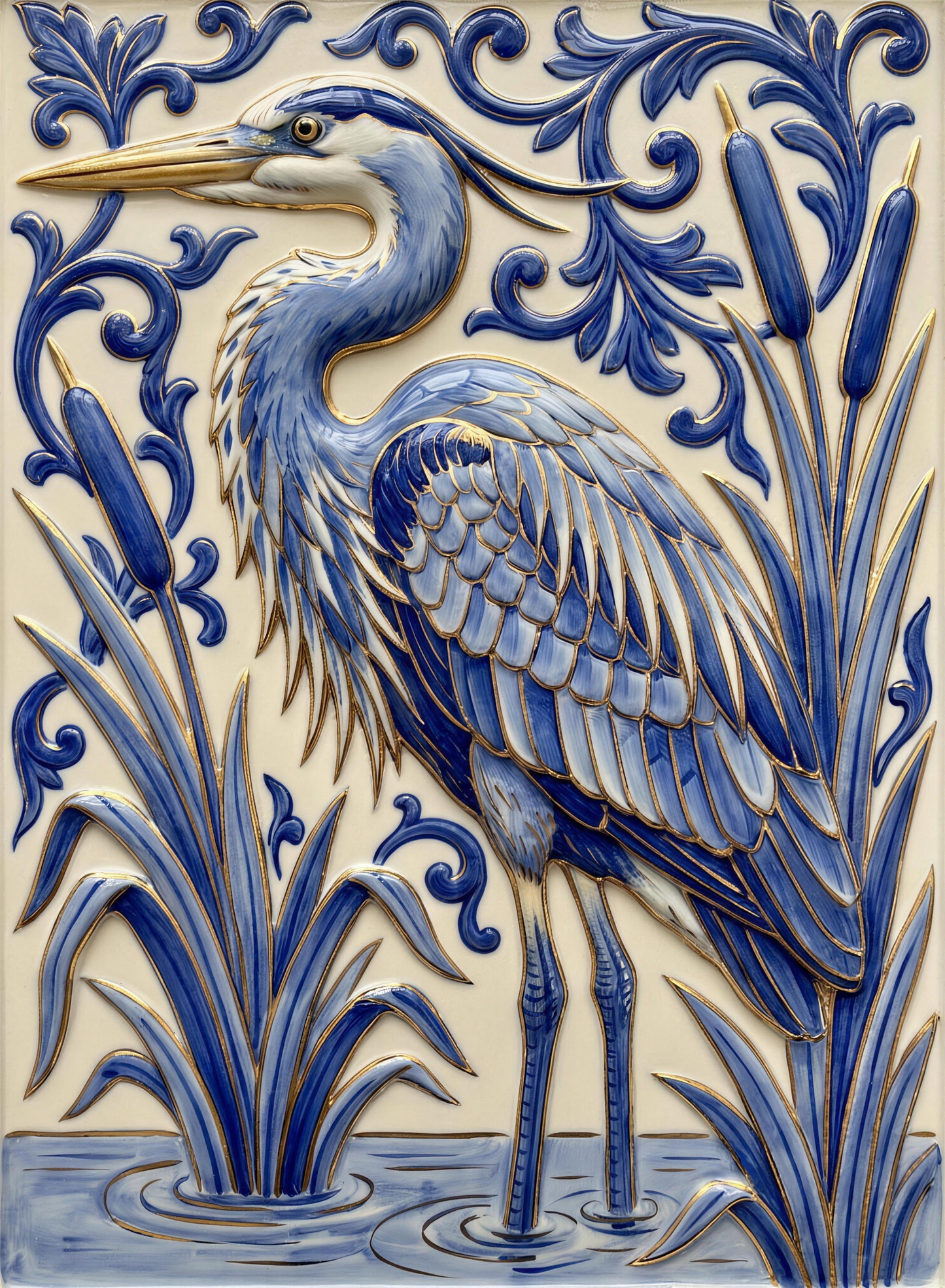 Blue Heron Tile