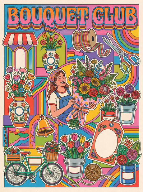 Bouquet Club Florist (150 Color Diamond Painting)