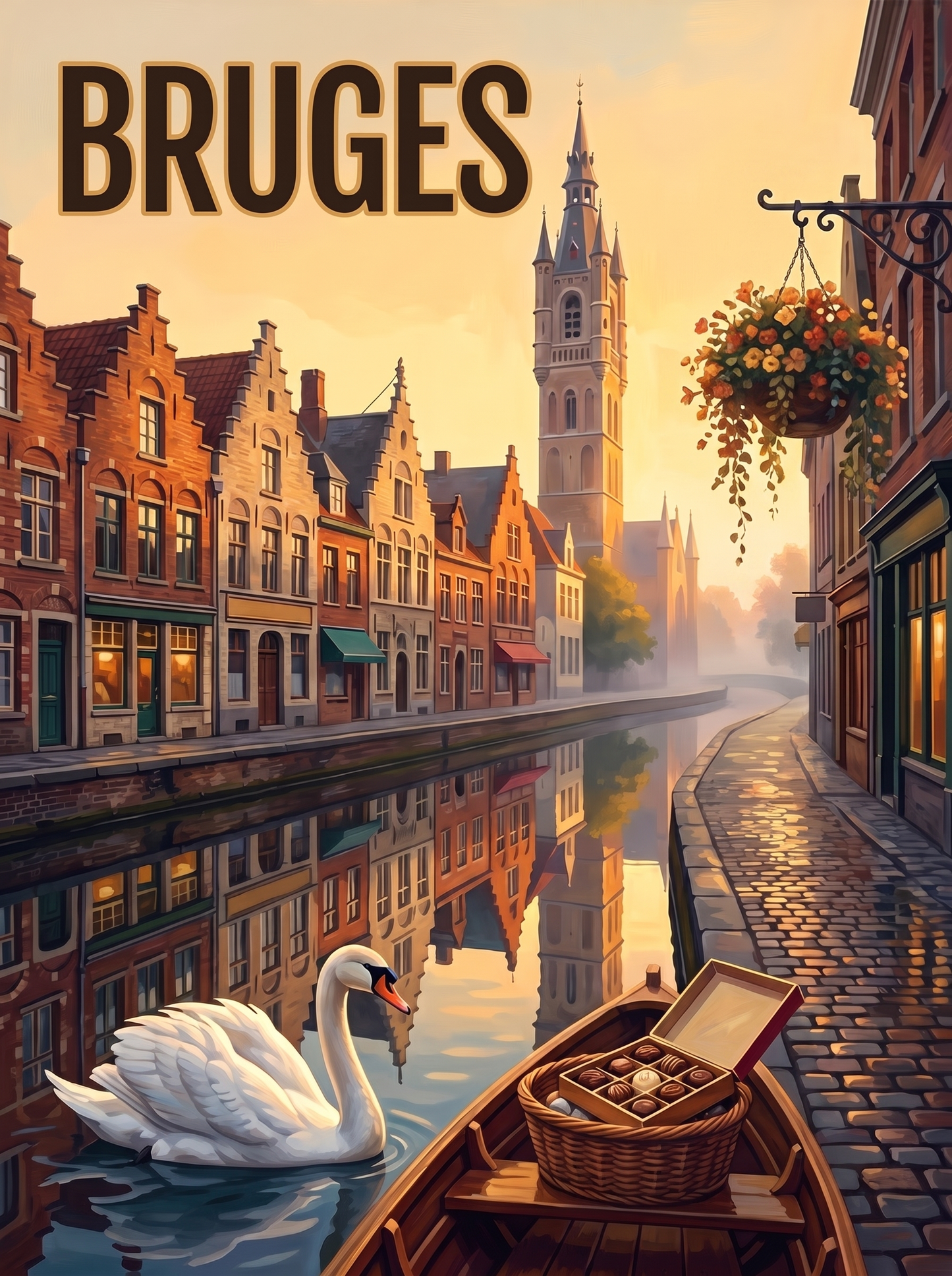Bruges Swan Canal