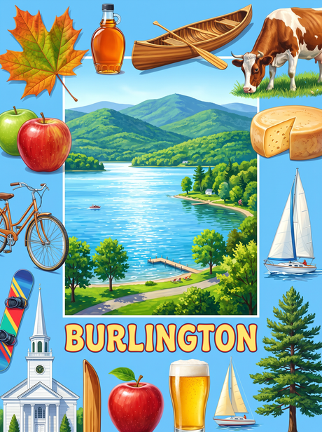 Burlington Lake Champlain (150 Color Diamond Painting)