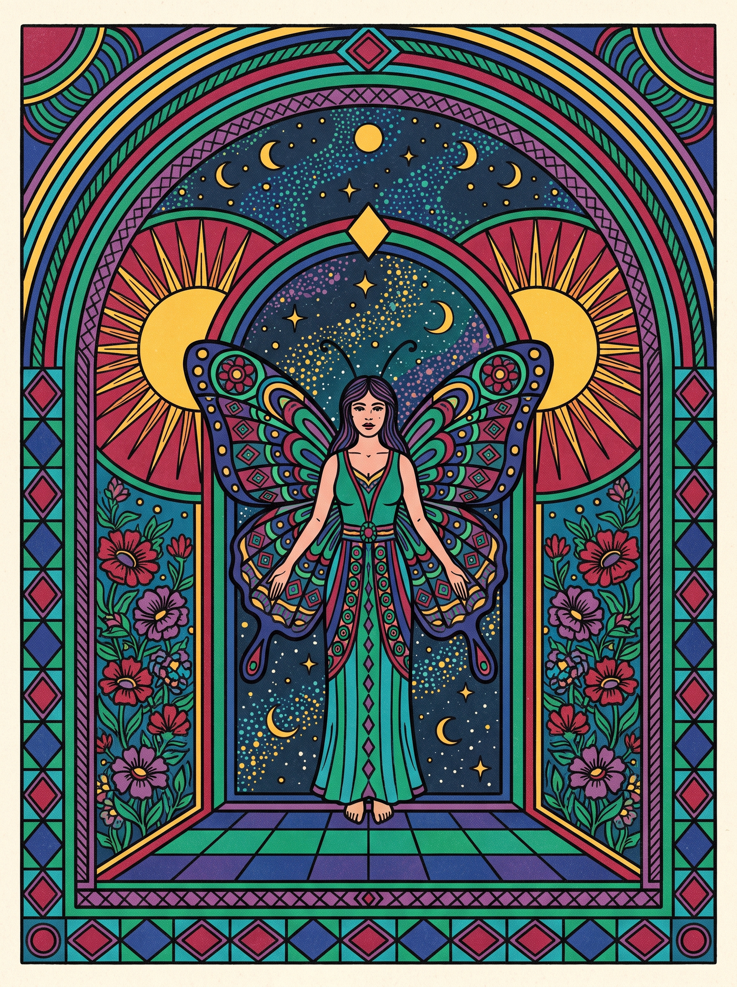 Butterfly Winged Woman