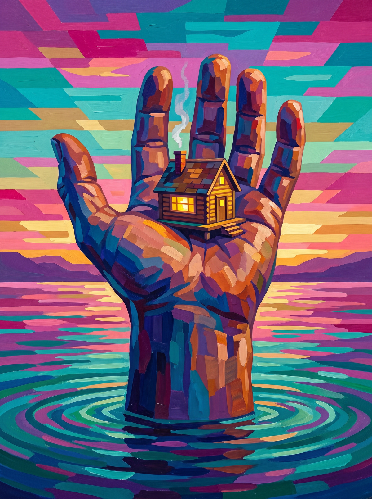 Cabin In A Giant Hand